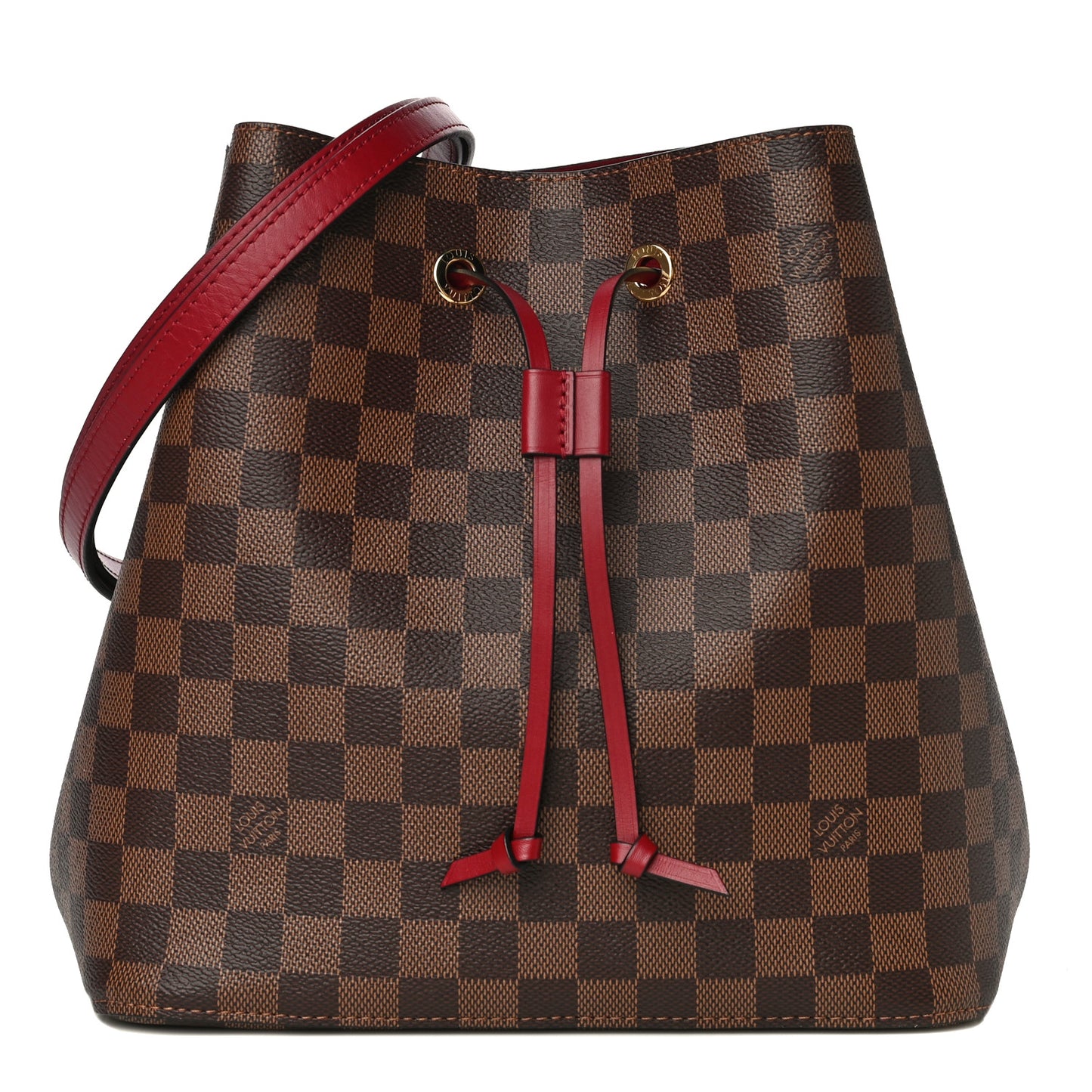 Damier Ebene Neonoe MM Cherry Berry