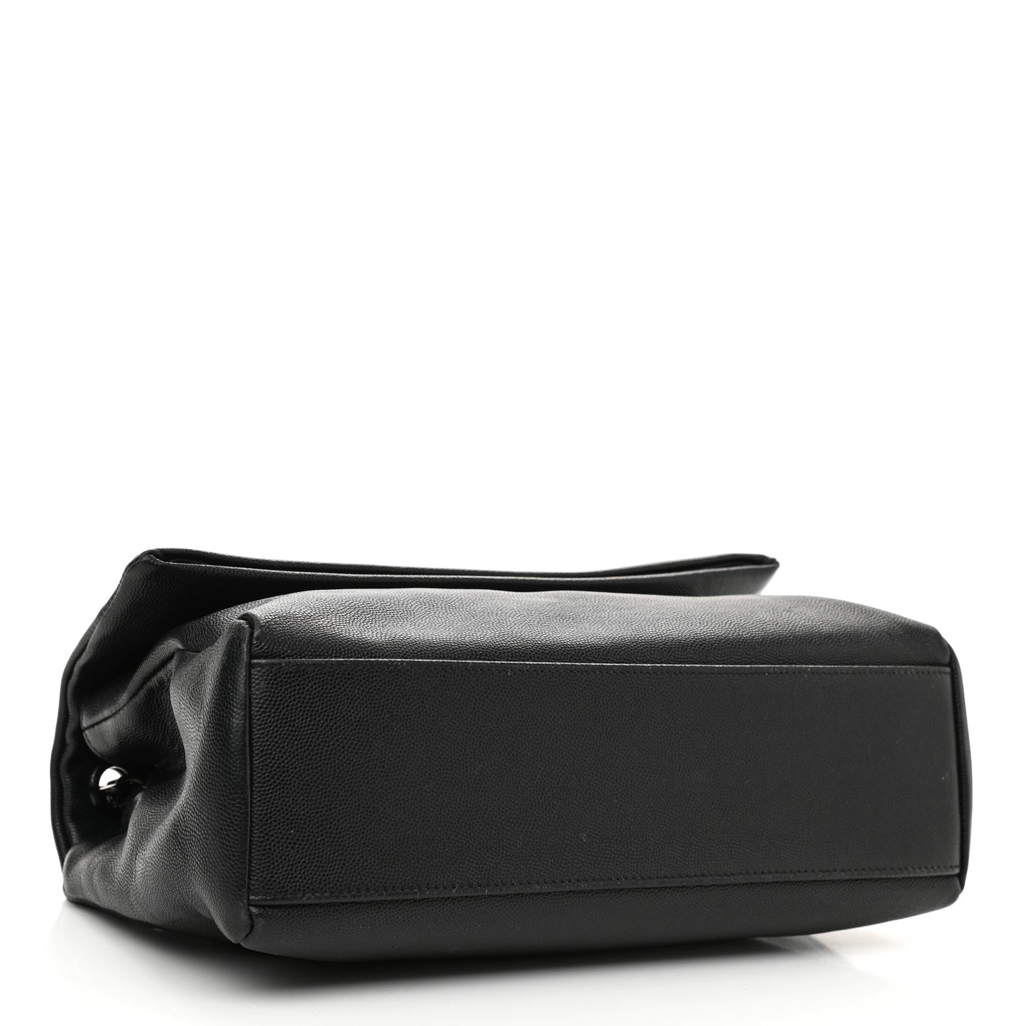 Grain De Poudre Medium West Hollywood Monogram Fold-Over Black