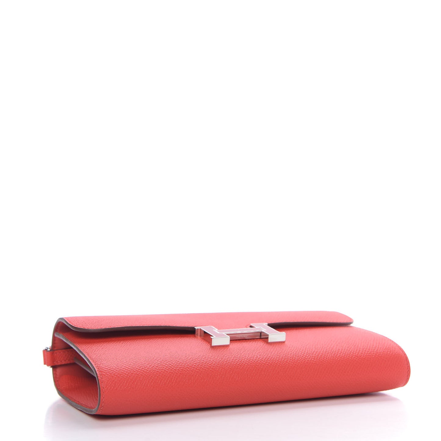 Epsom Enamel Constance Wallet To Go Rouge De Coeur Rubis