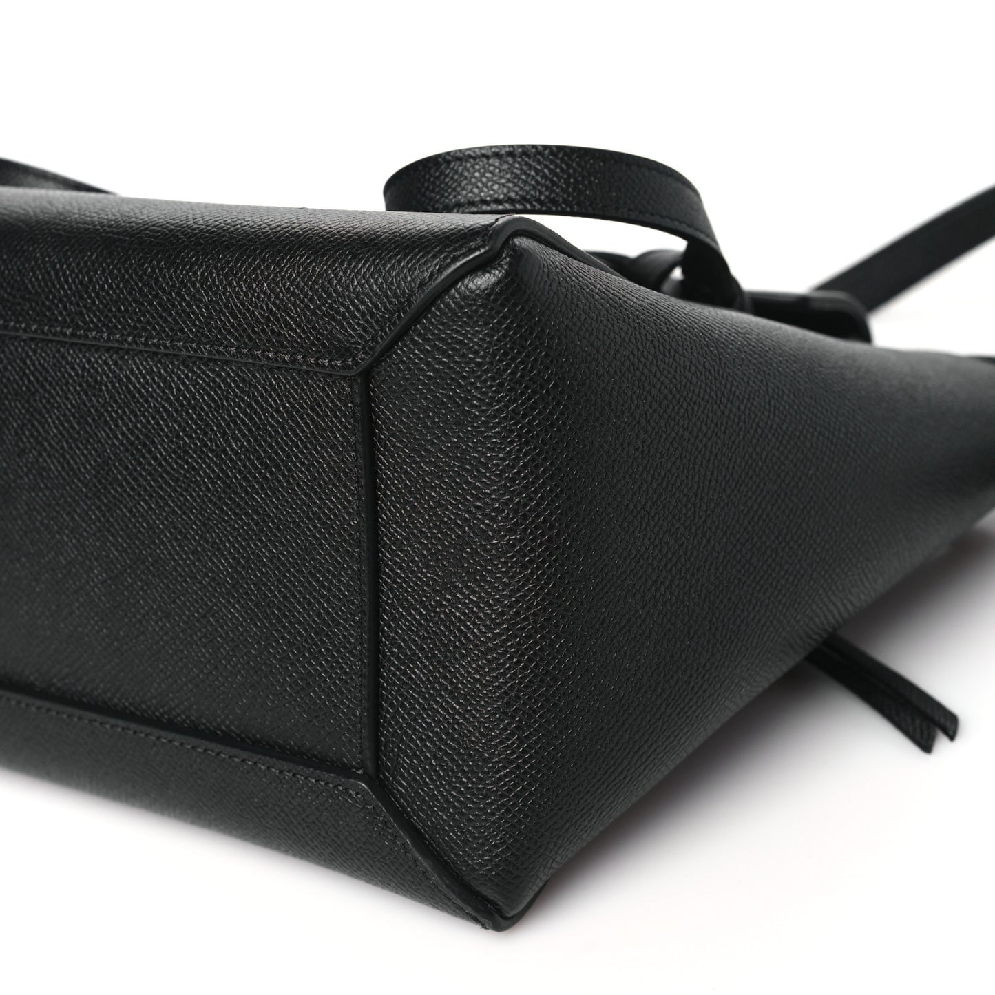Grained Calfskin Micro Belt Bag Black
