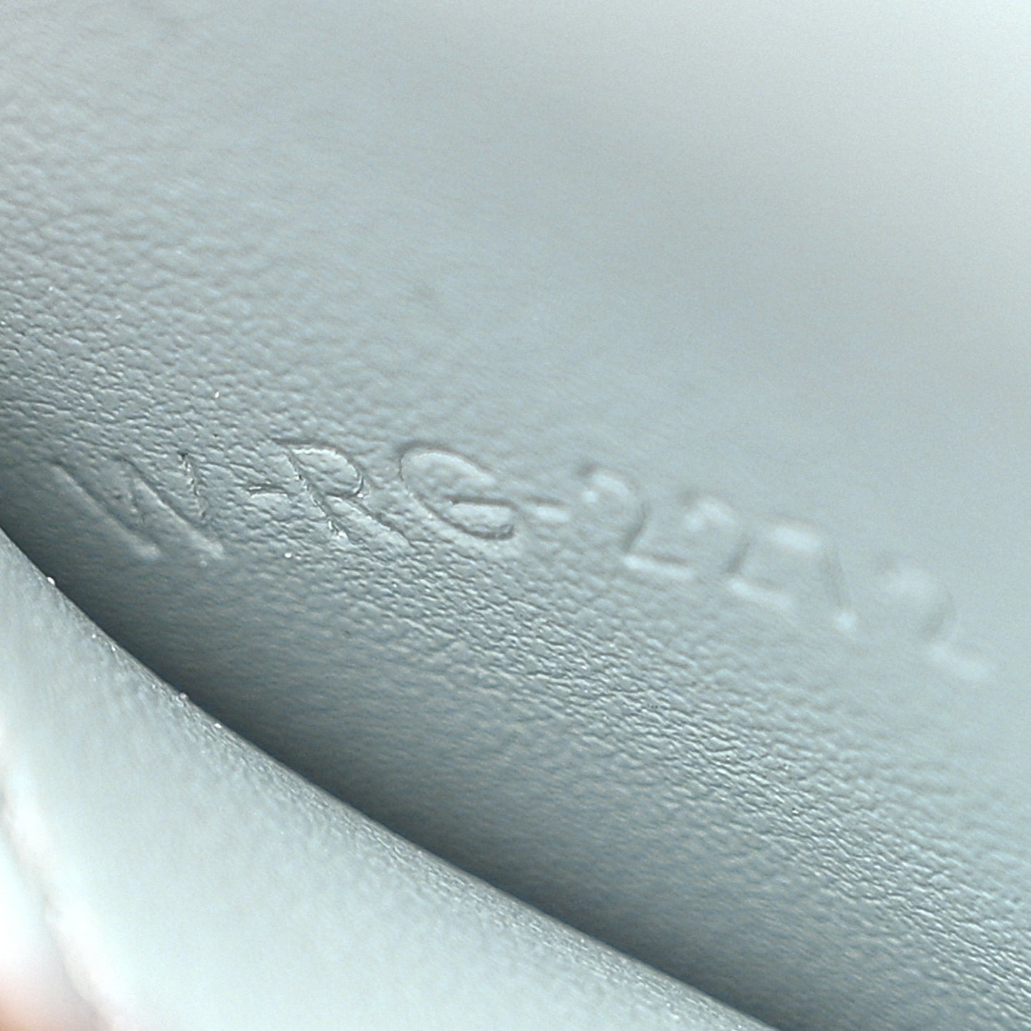 Shiny Calfskin Mini Triomphe Soft Blue