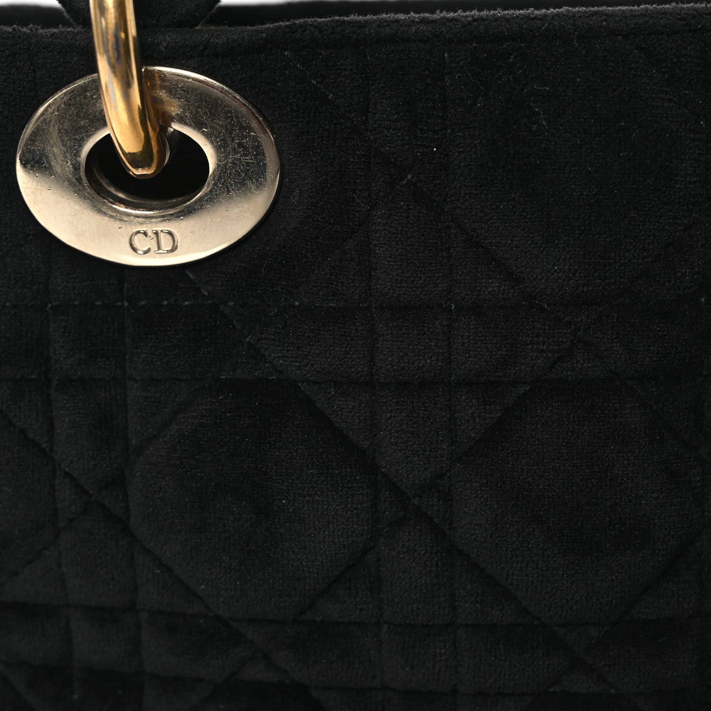 Velvet Mini Lady Dior Black