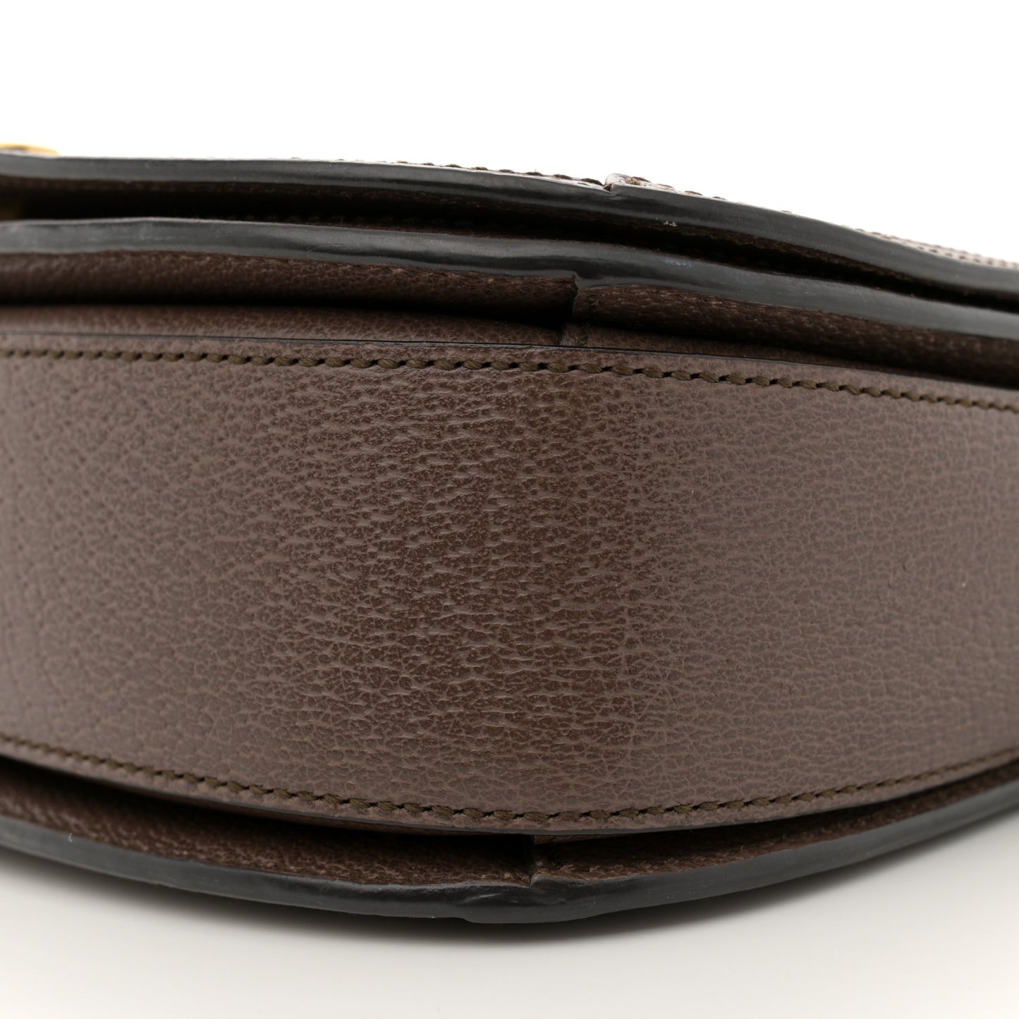 GG Supreme Monogram Web Small Ophidia Flap Messenger Bag Brown