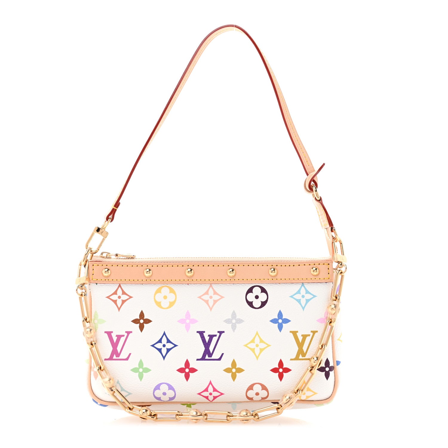 Louis Vuitton LV X TM Monogram Multicolor Pochette Accessories White 1 of 9