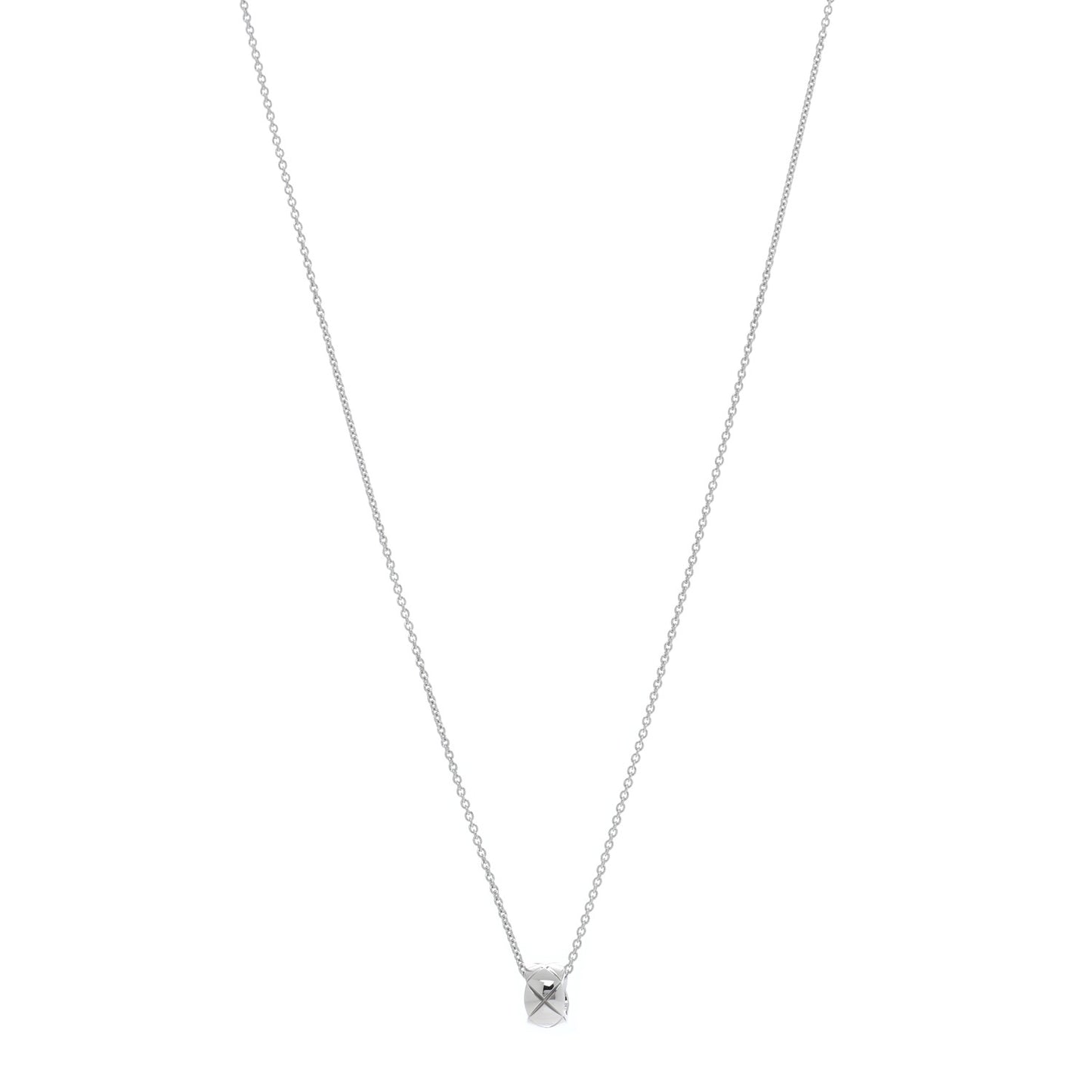 18K White Gold Coco Crush Pendant Necklace