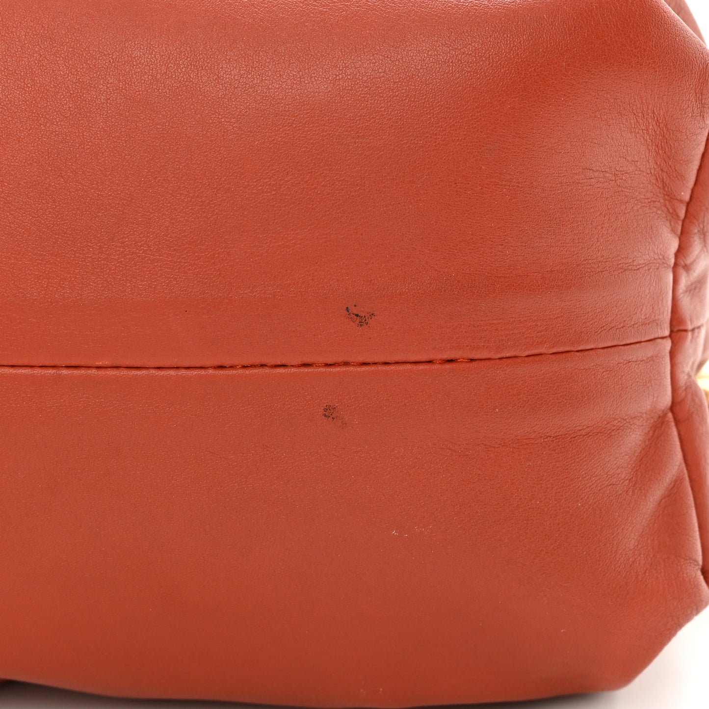 Calfskin The Pouch Chain Orange