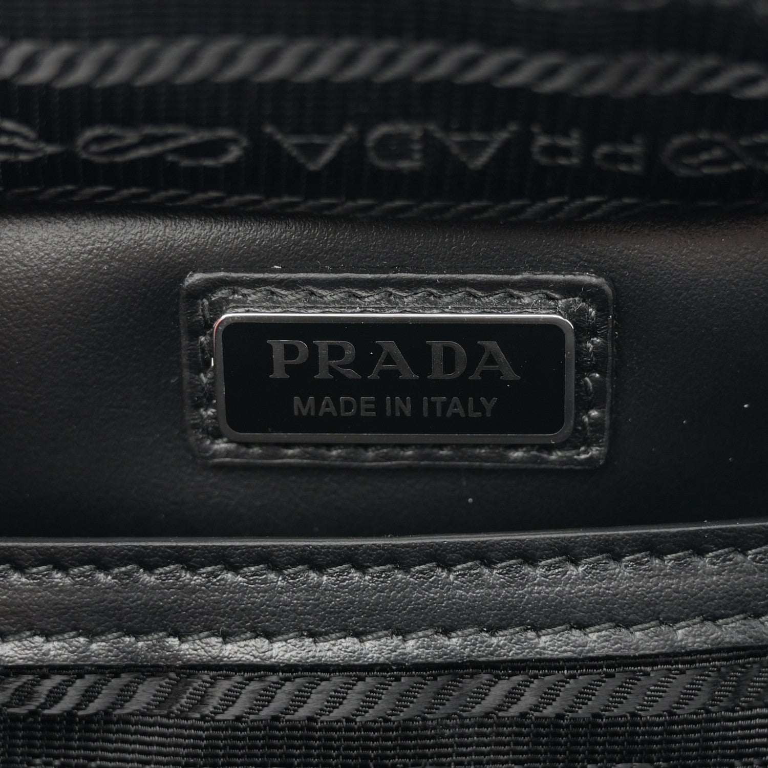 Prada Spazzolato Medium Brique Crossbody Bag Black 6 of 10
