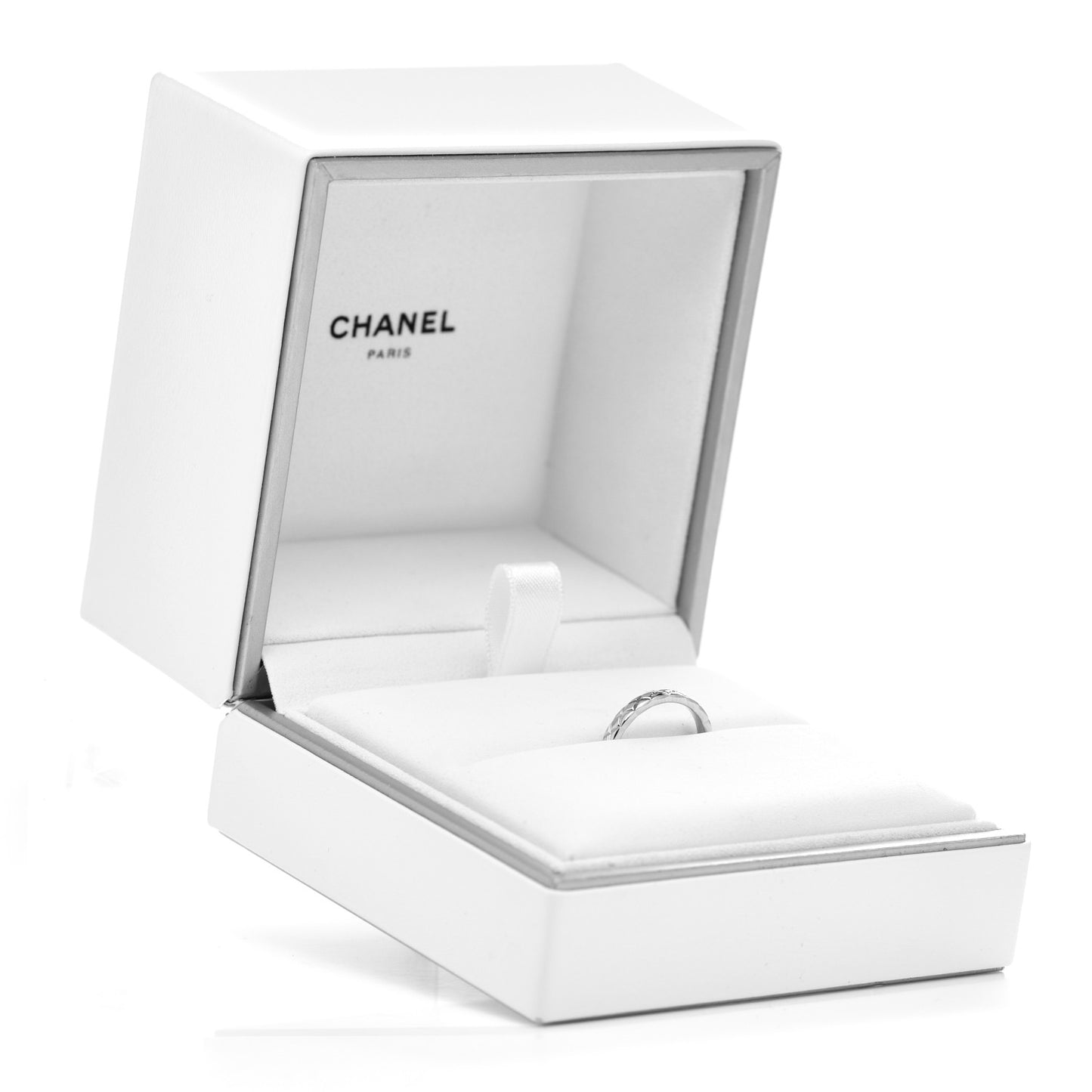 Platinum Mini Coco Crush Ring 52 6