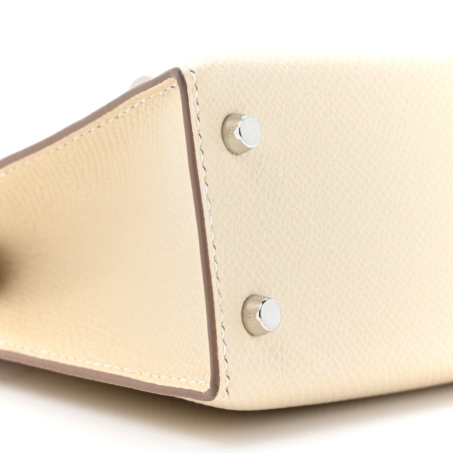 Epsom Mini Kelly Sellier 20 Craie Mauve Pale Gold