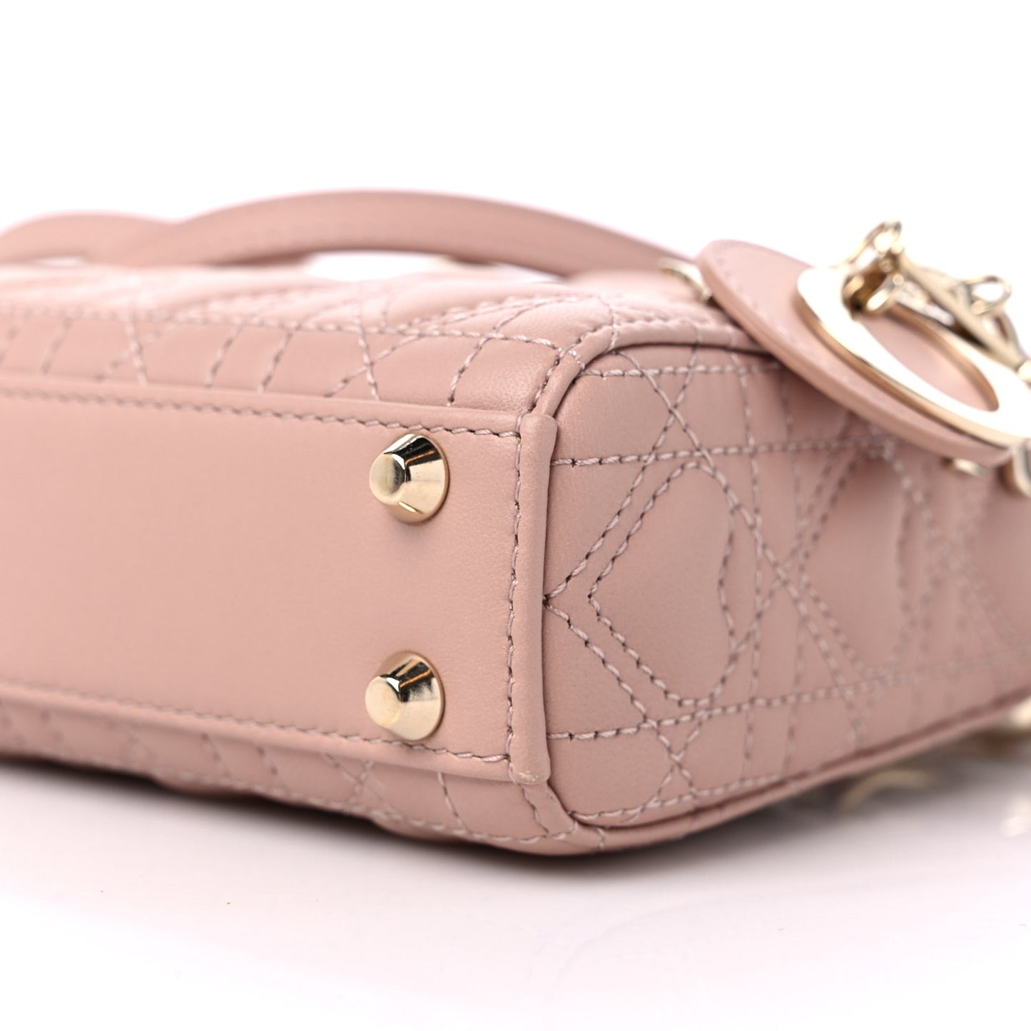 Lambskin Cannage Micro DiorAmour Lady Dior Pink