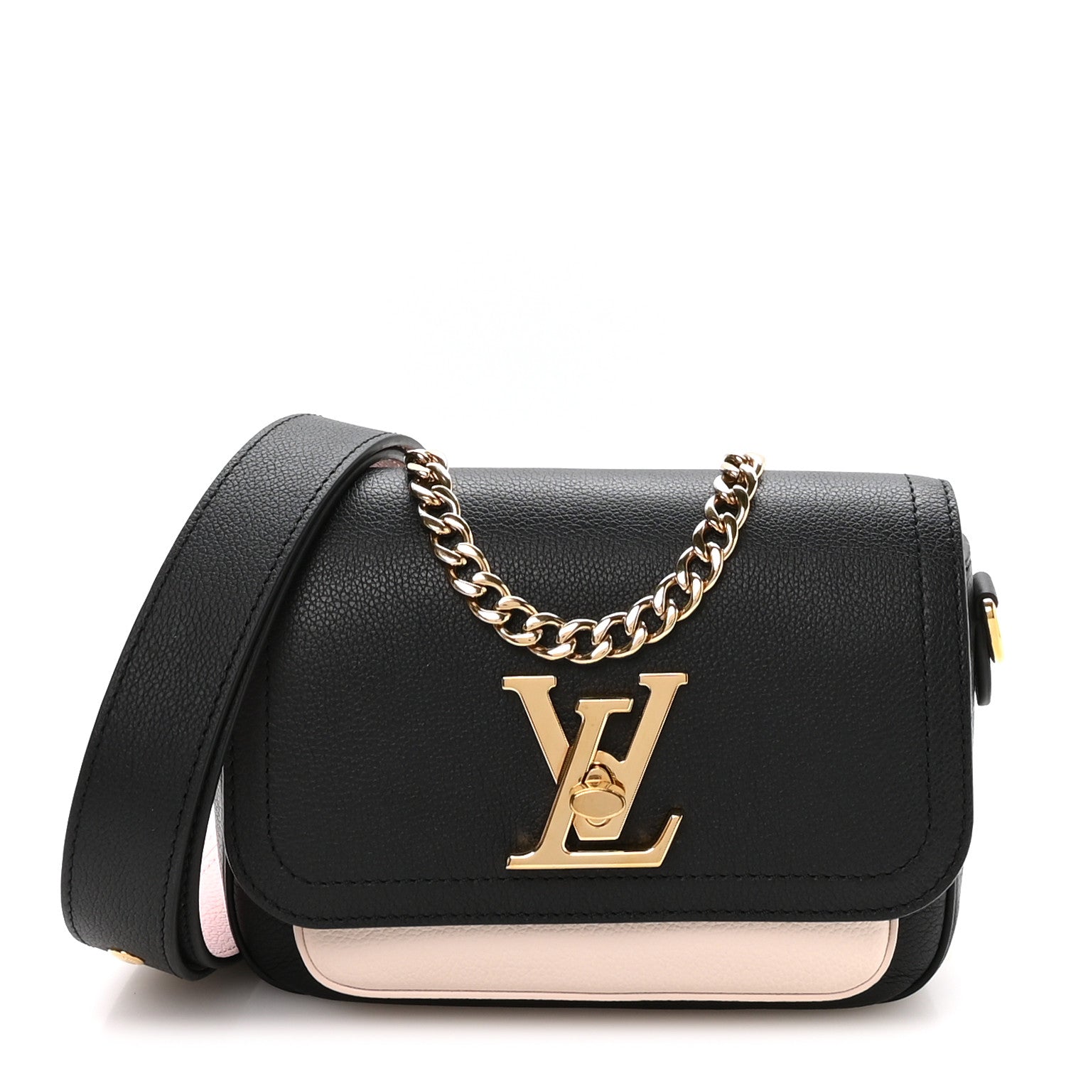 Louis Vuitton Grained Calfskin Lockme Tender Black 1868848