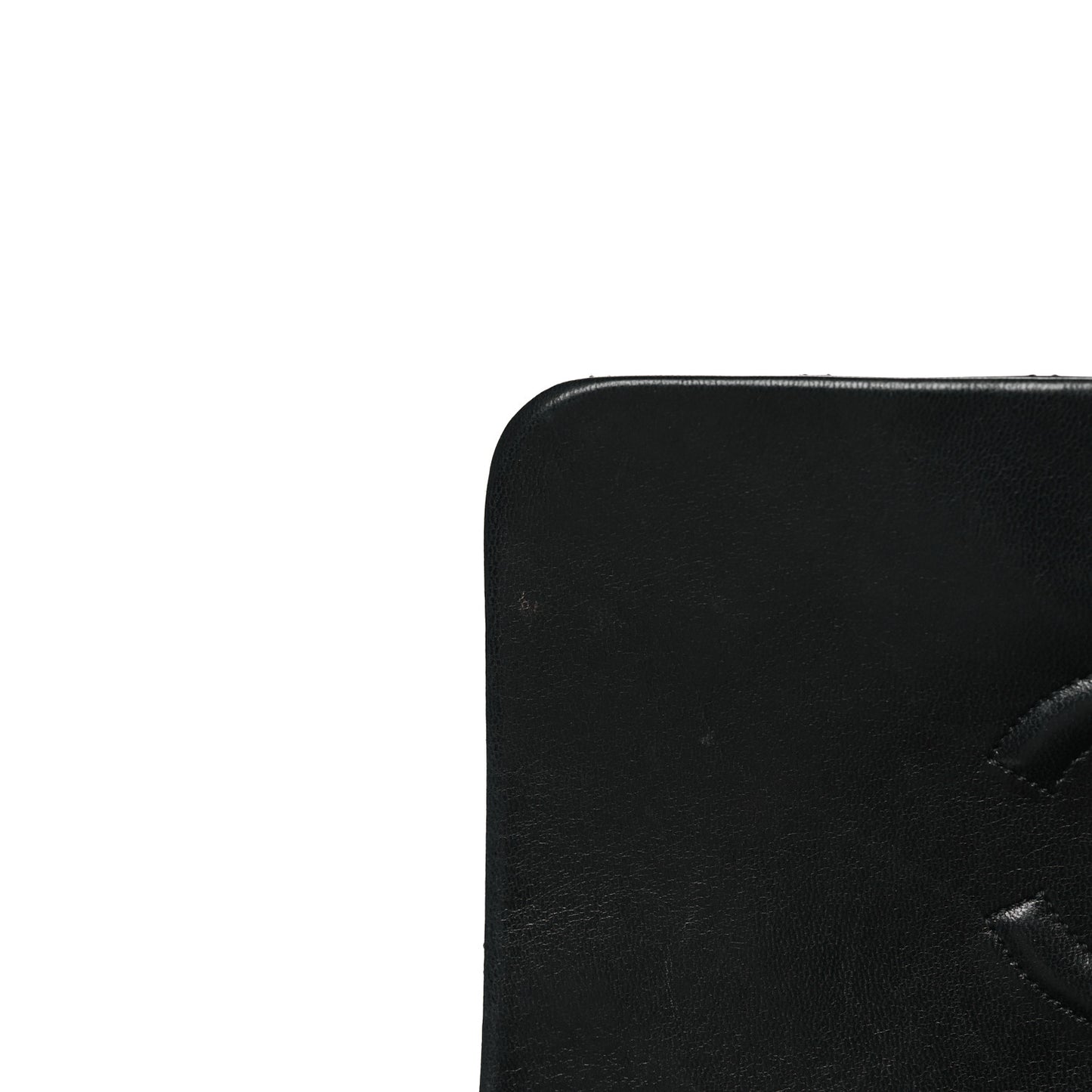 Lambskin Quilted Small Single Flap Black