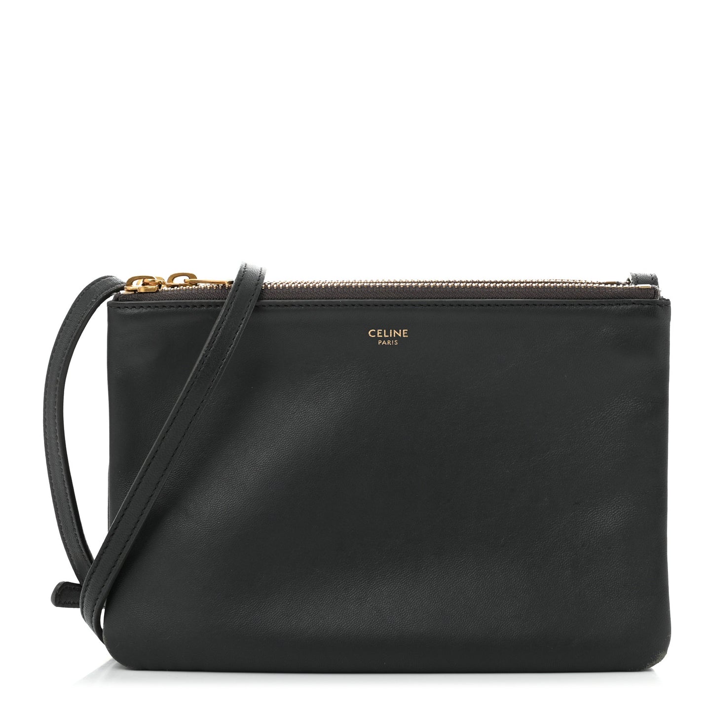 Lambskin Small Trio Crossbody Bag Anthracite
