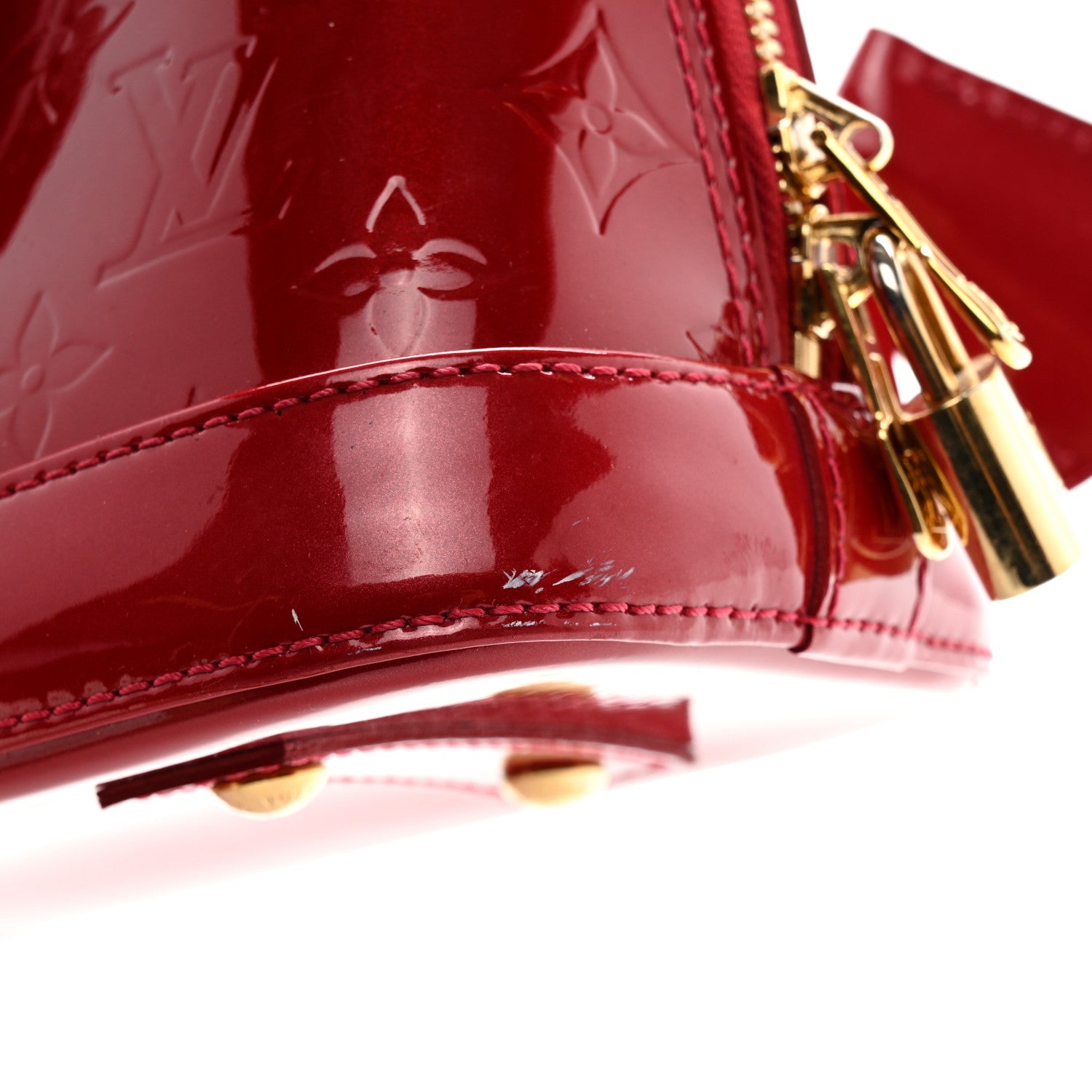 Louis Vuitton Vernis Alma BB Pomme D'Amour 12 of 12