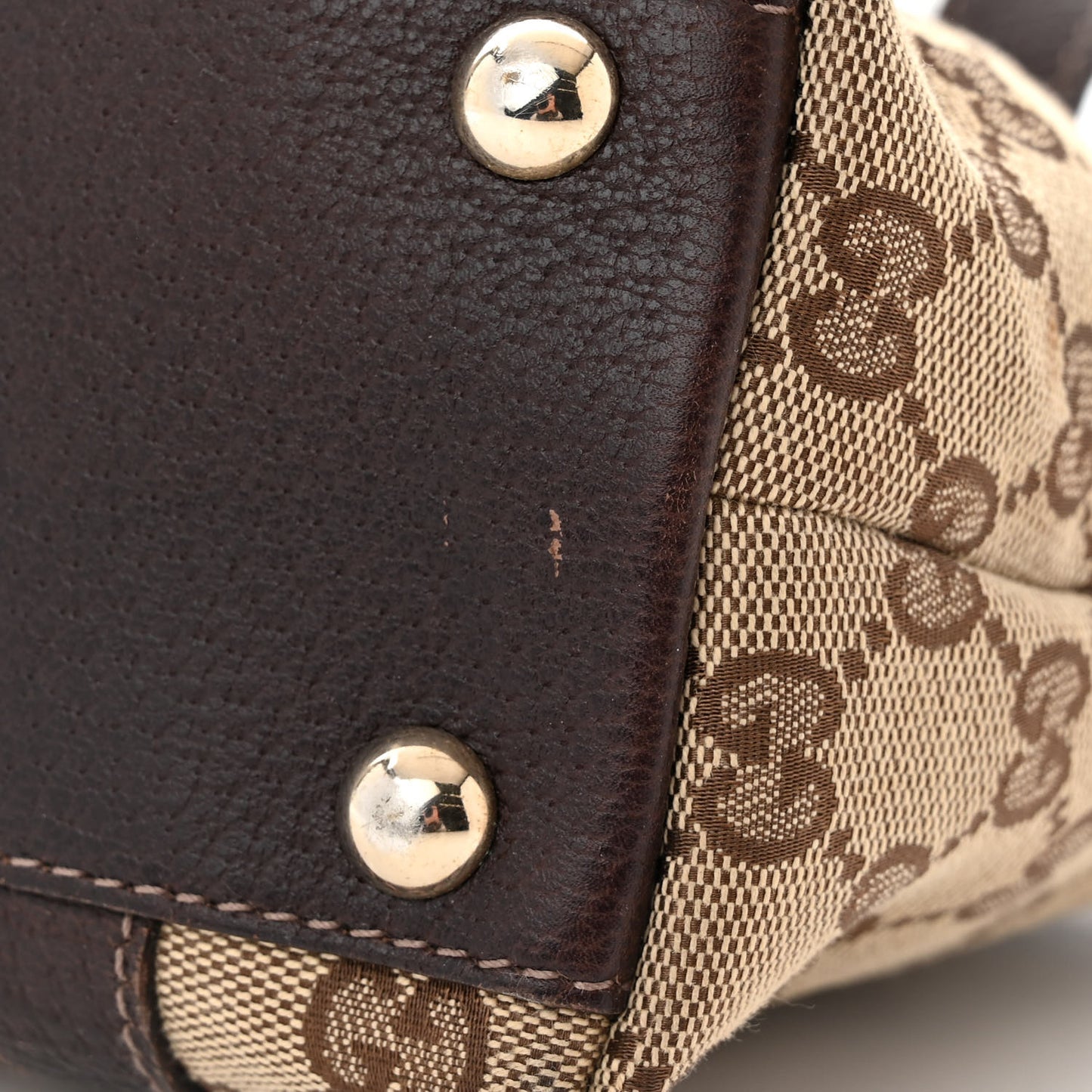 Monogram Small Abbey Tote Dark Brown