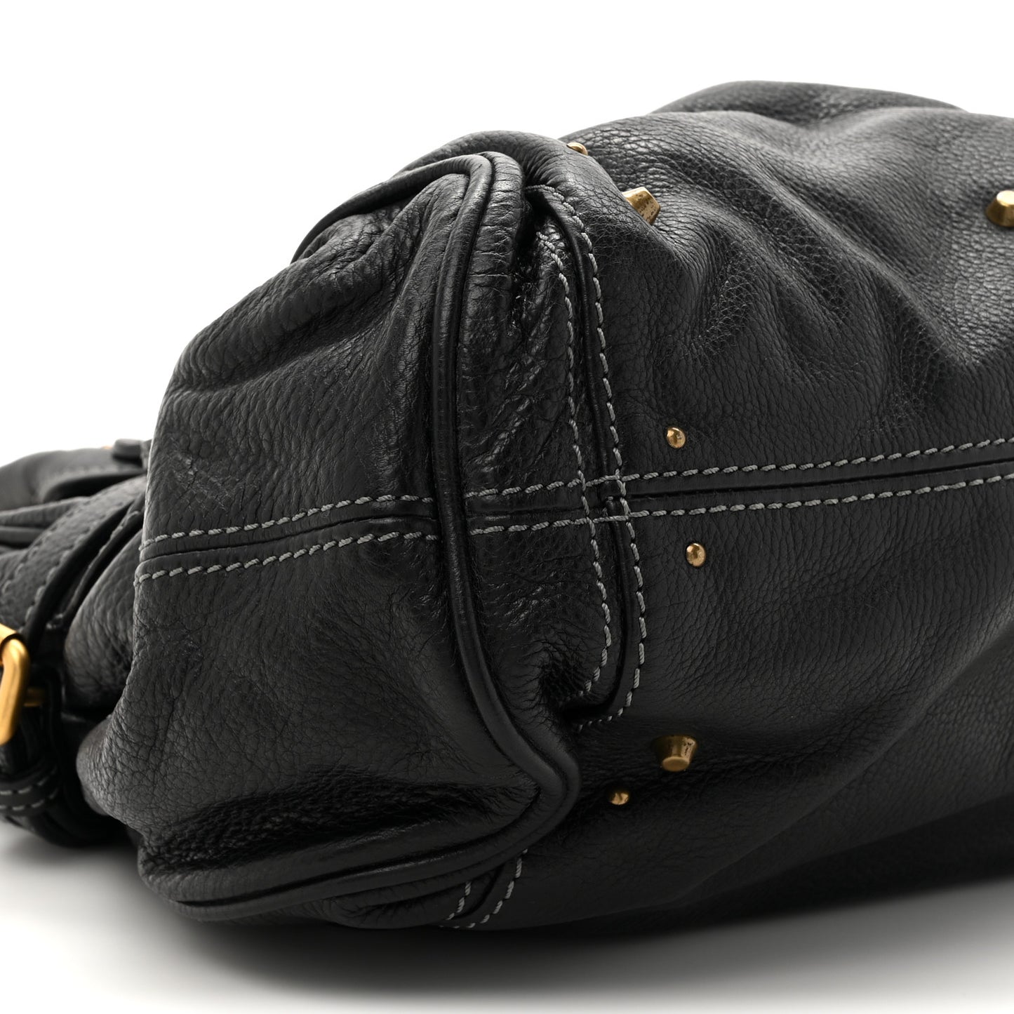 Grained Calfskin Paddington Tote Black