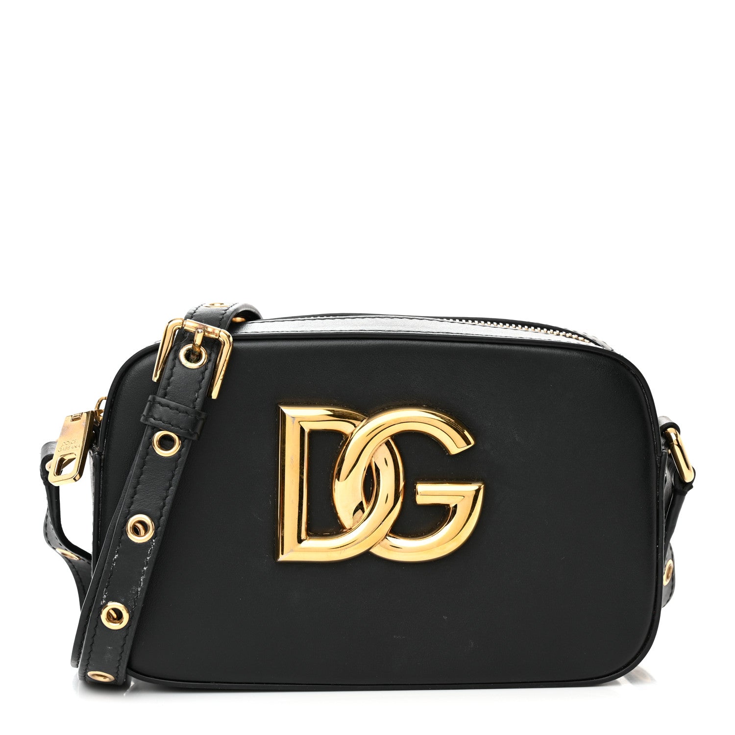 Dolce & Gabbana Calfskin 3.5 Camera Crossbody Bag Black 1 of 12