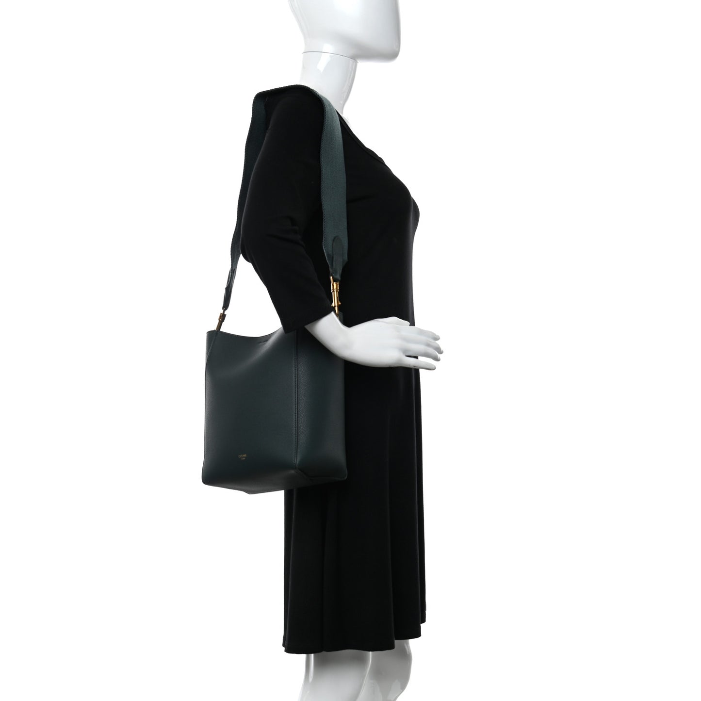 Soft Grained Calfskin Small Sangle Bucket Bag Amazone