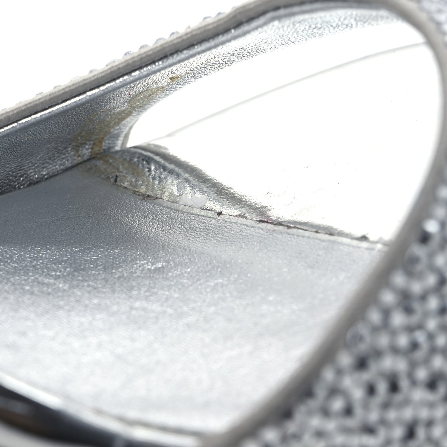 Valentino Garavani Crystal Embellished 90mm Sandals 38 Silver 11 of 16