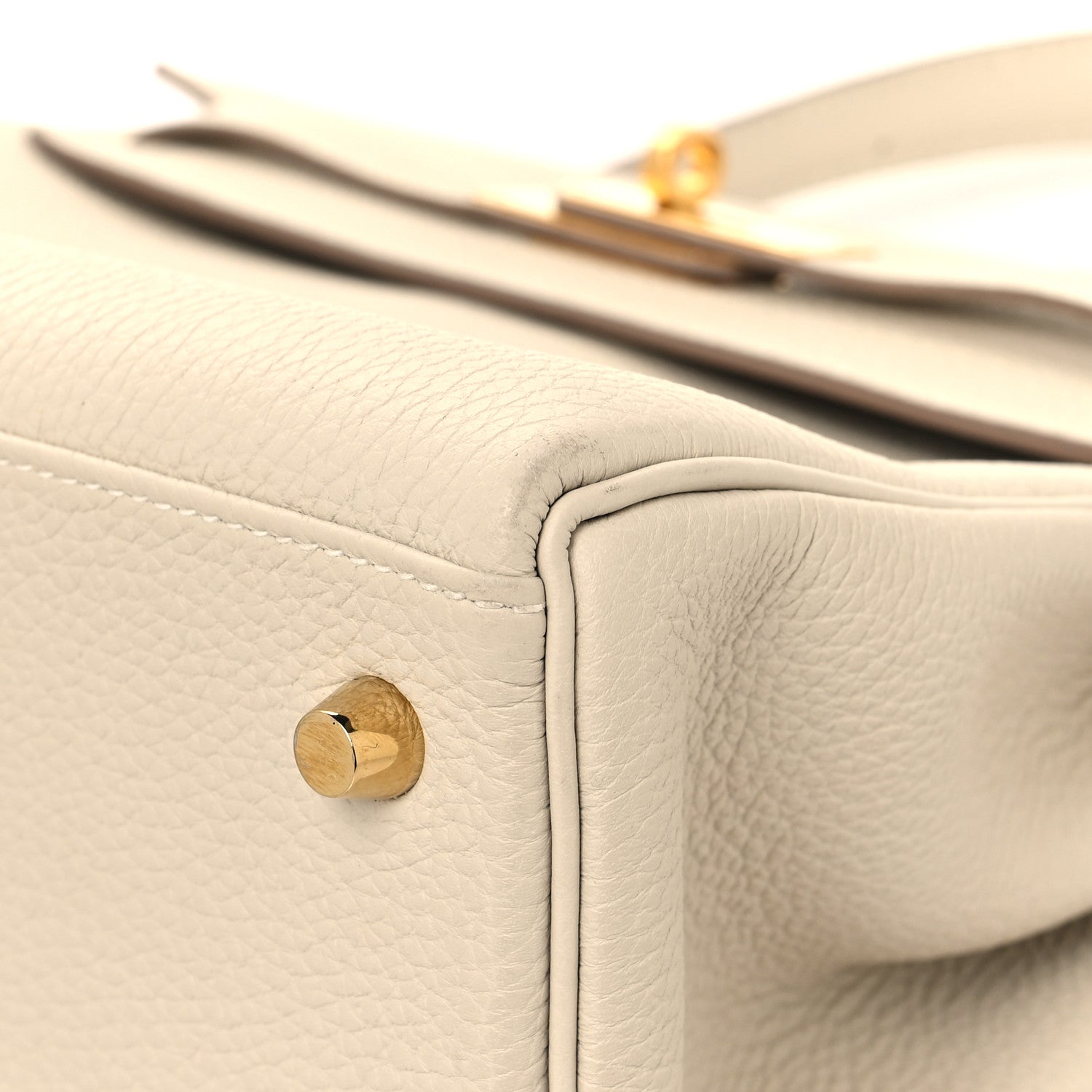 Hermes Togo Kelly Retourne 28 Craie 10 of 14