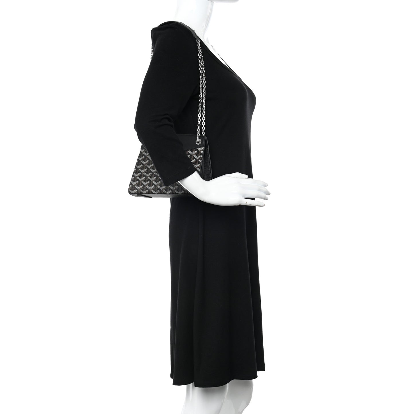 Goyardine Mini Rouette Structure Black
