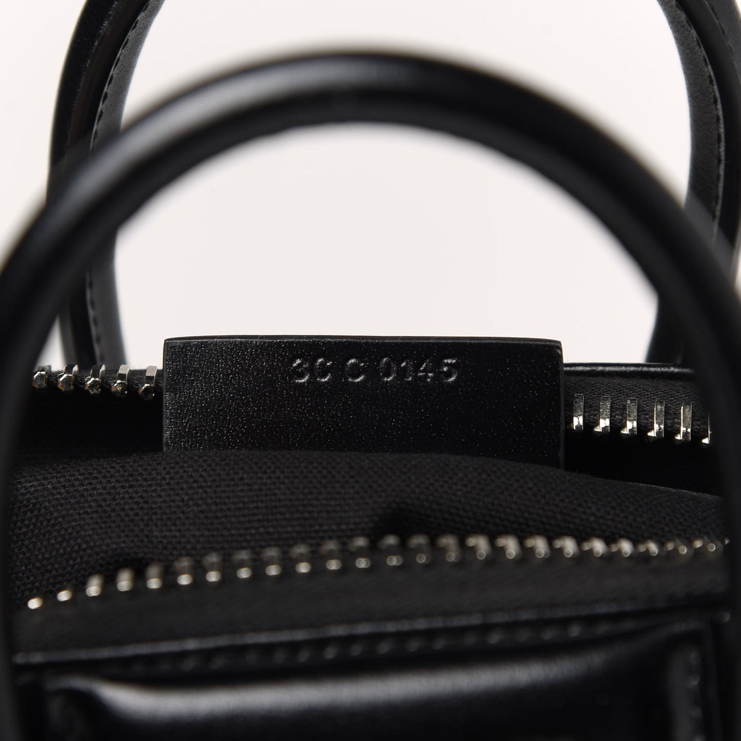 Shiny Lord Calfskin Mini Antigona Black