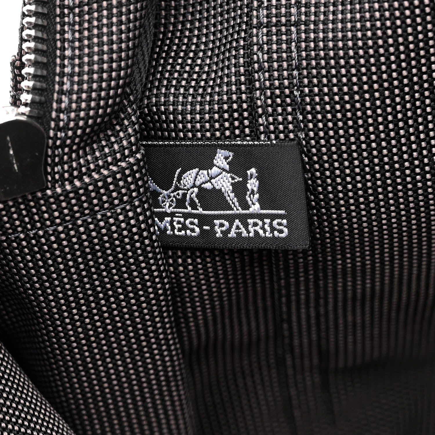 Hermes Toile Fourre Tout MM Grey Black 6 of 12