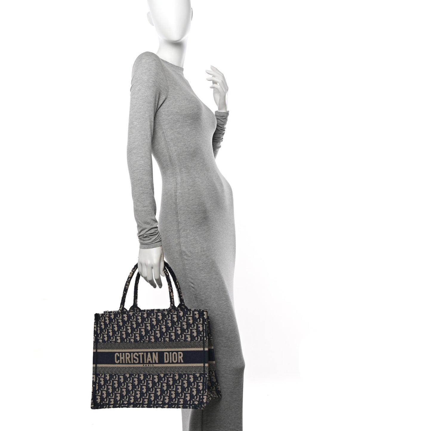 Oblique Medium Book Tote Blue Multicolor