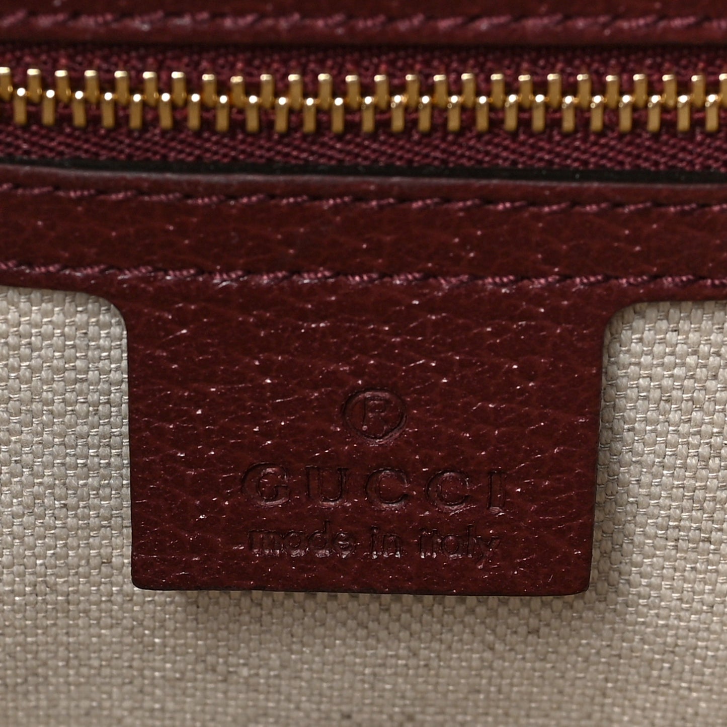 Monogram Textured Dollar Calfskin Web Medium Ophidia Shopping Tote Sahara Rubino Chardonnay