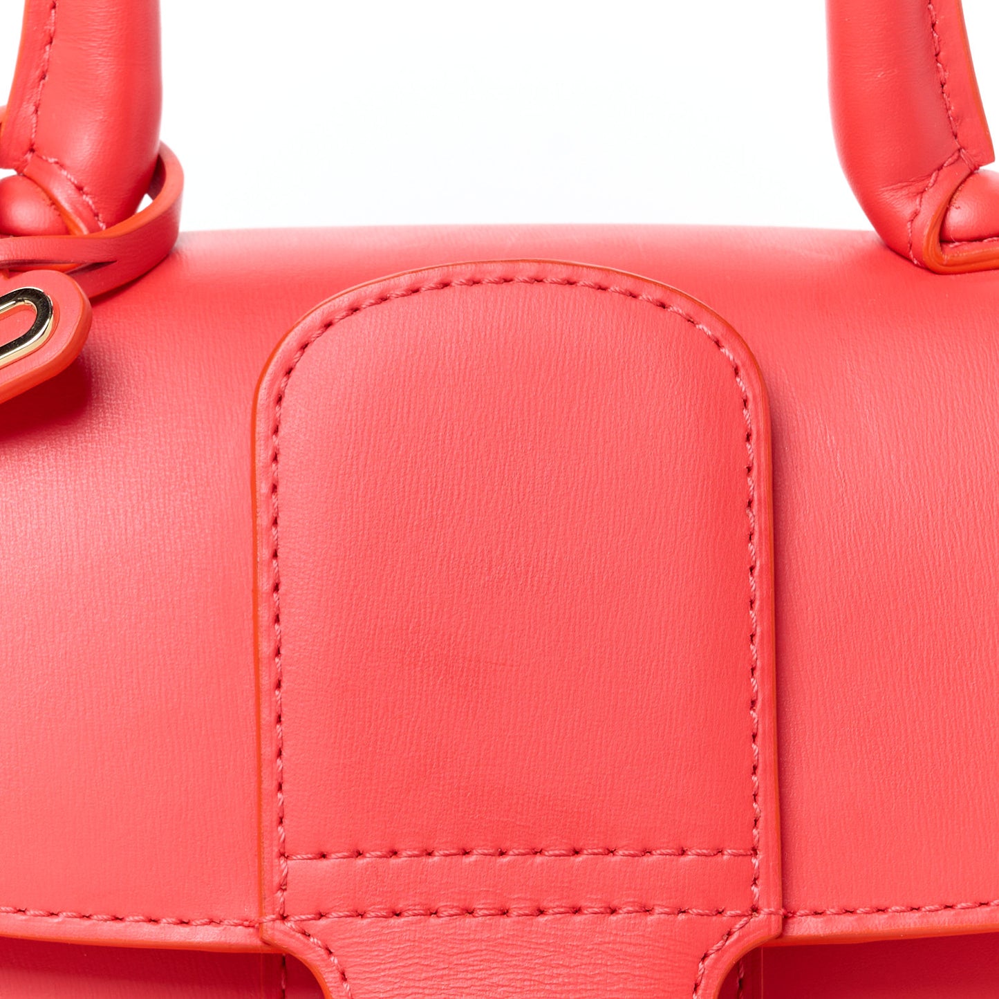 Box Calfskin Mini Brillant Satchel Coral