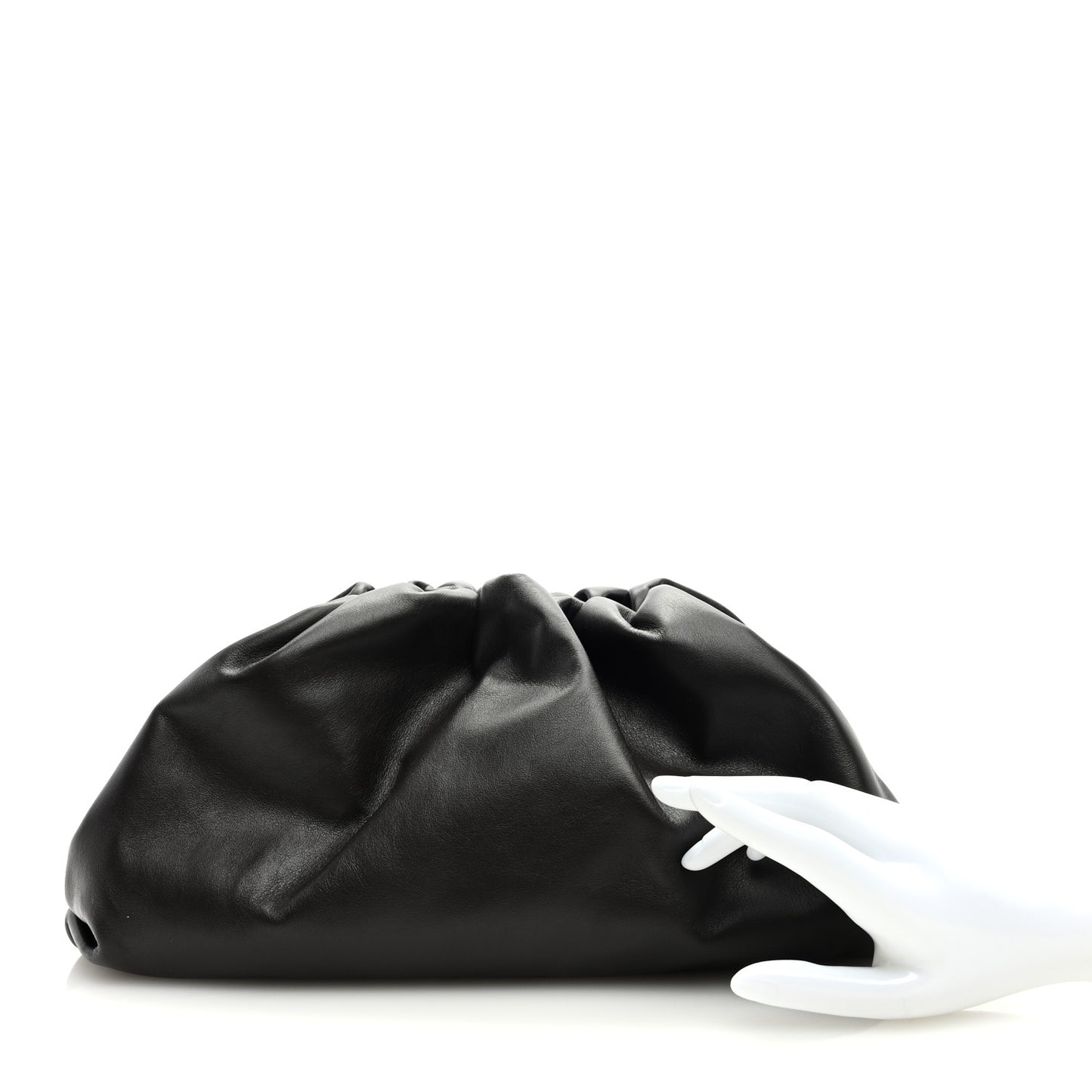 Smooth Butter Calf The Pouch Oversized Clutch Fondente