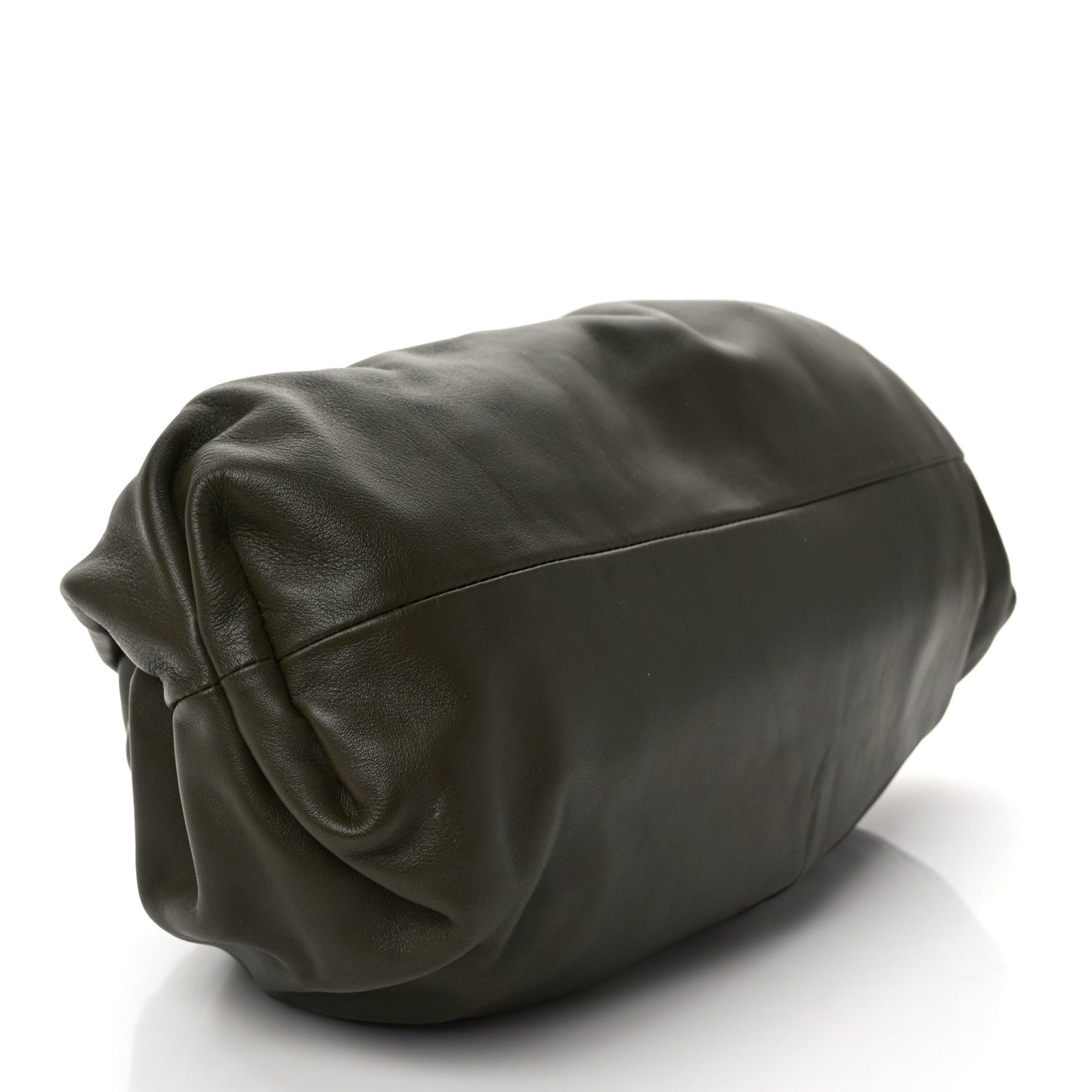 Smooth Butter Calf The Pouch Oversized Clutch Mustard