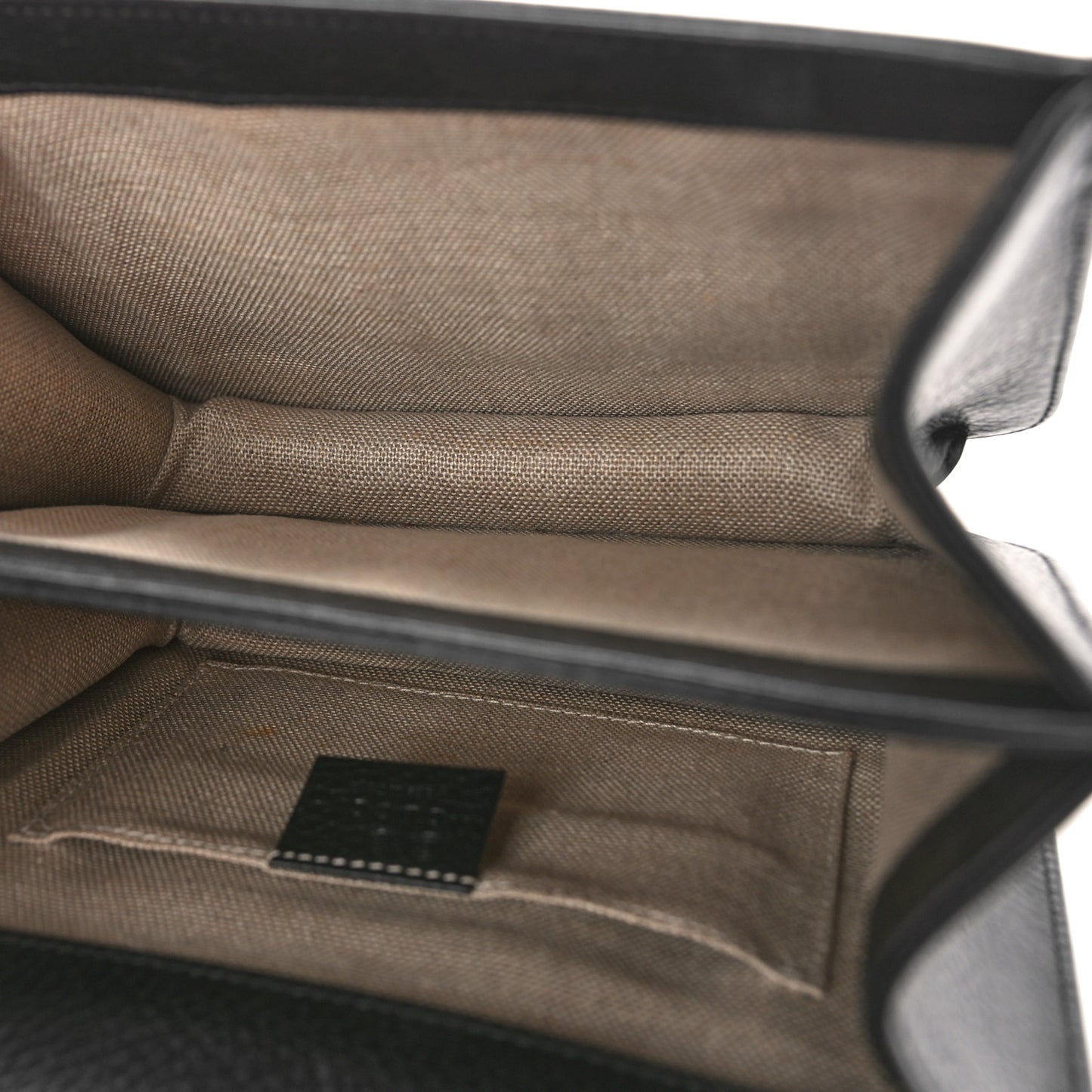 Dollar Calfskin Small Interlocking G Shoulder Bag Black