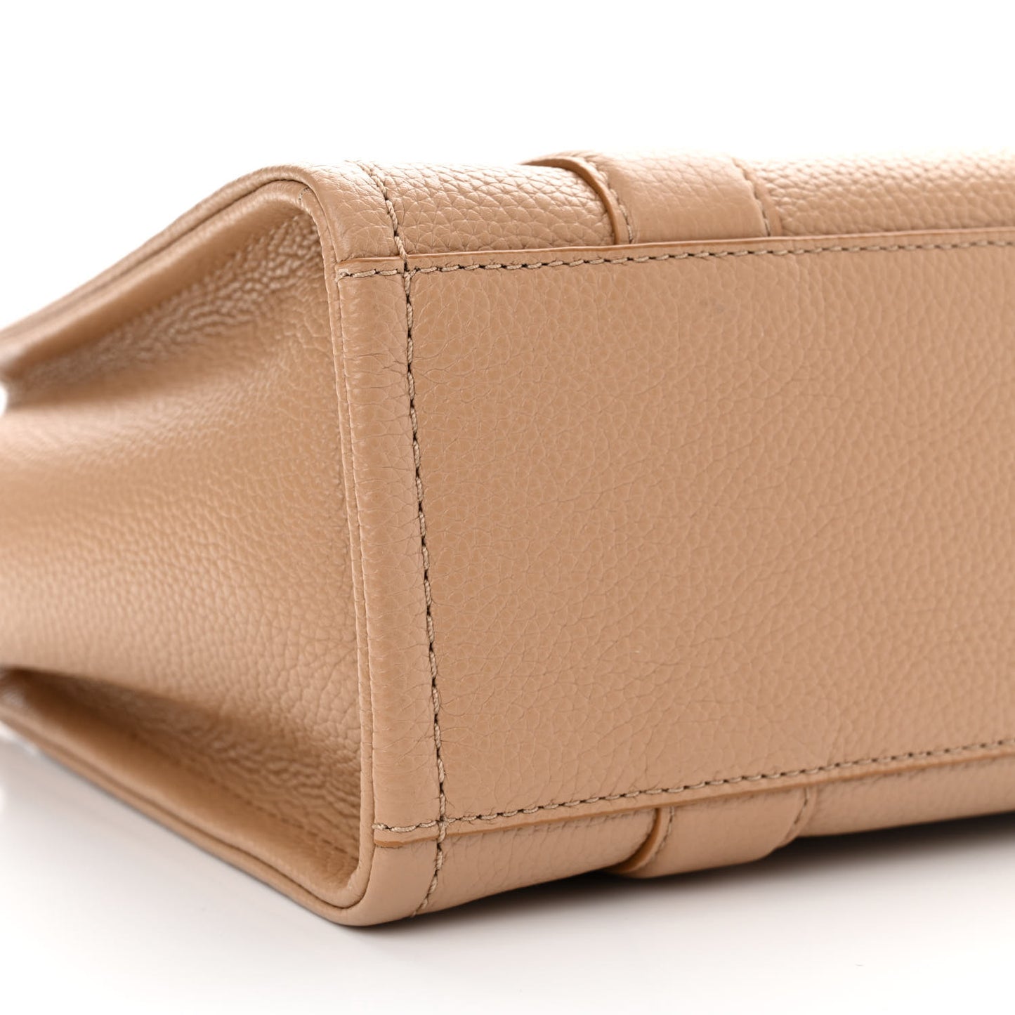 Grained Calfskin Small The Tote Bag Camel