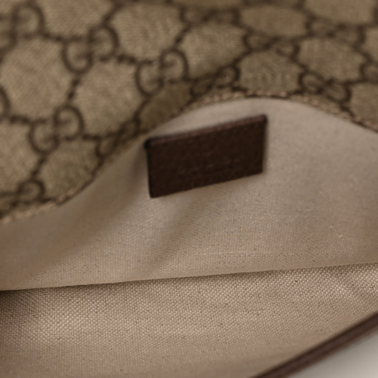 GG Supreme Monogram Neo Vintage Web Belt Bag Brown