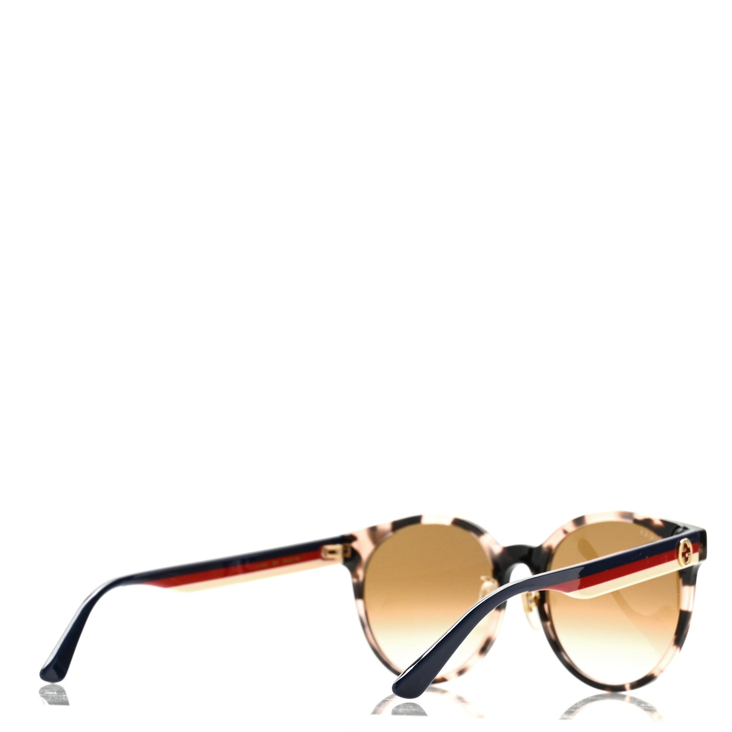 Acetate Round Eye GG Web Sunglasses GG0416SK Tortoise