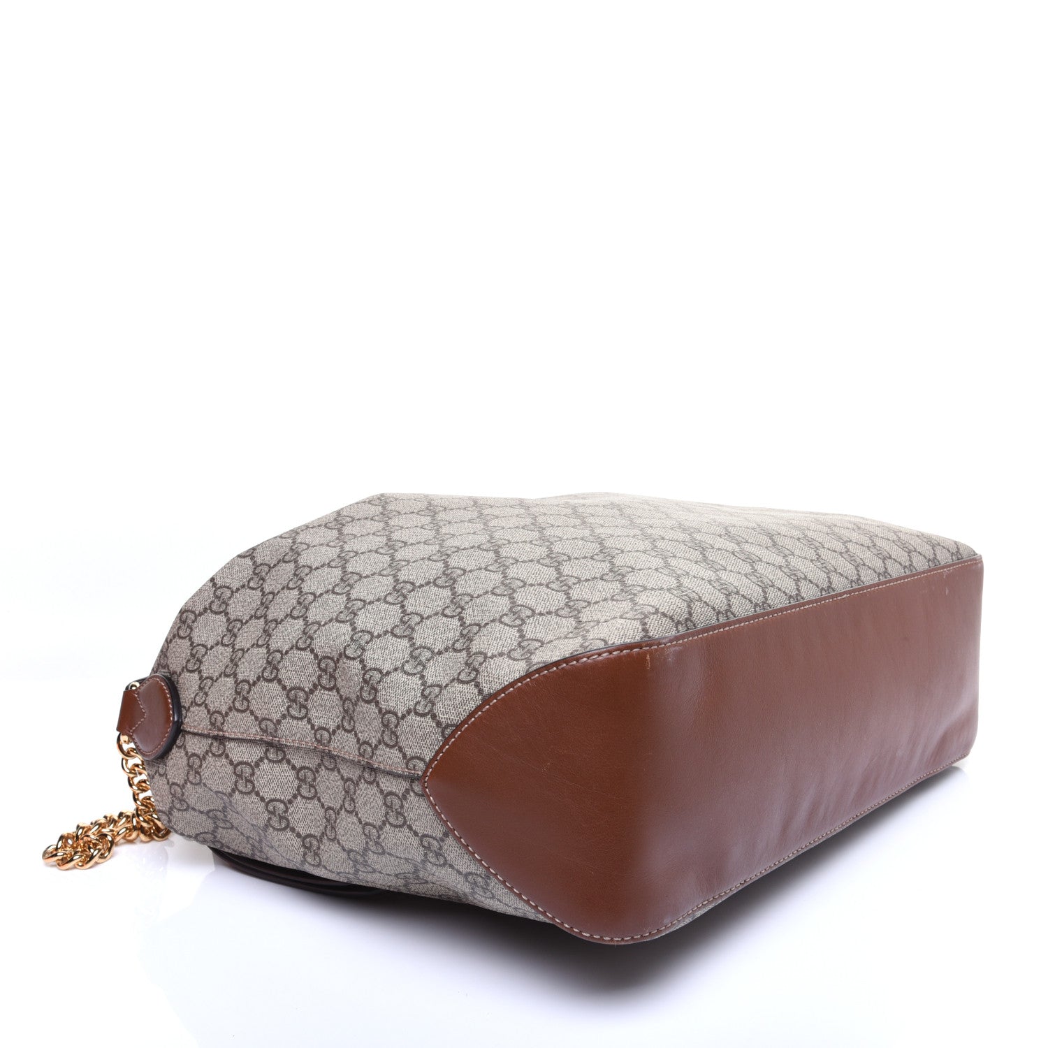 Gucci GG Supreme Monogram Large Linea A Hobo Light Brown 4 of 15