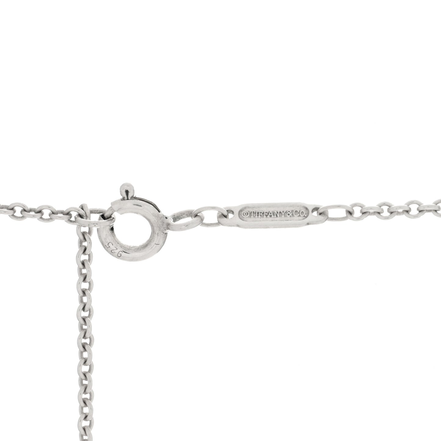 Sterling Silver Diamond Large Daisy Key Pendant Link Necklace