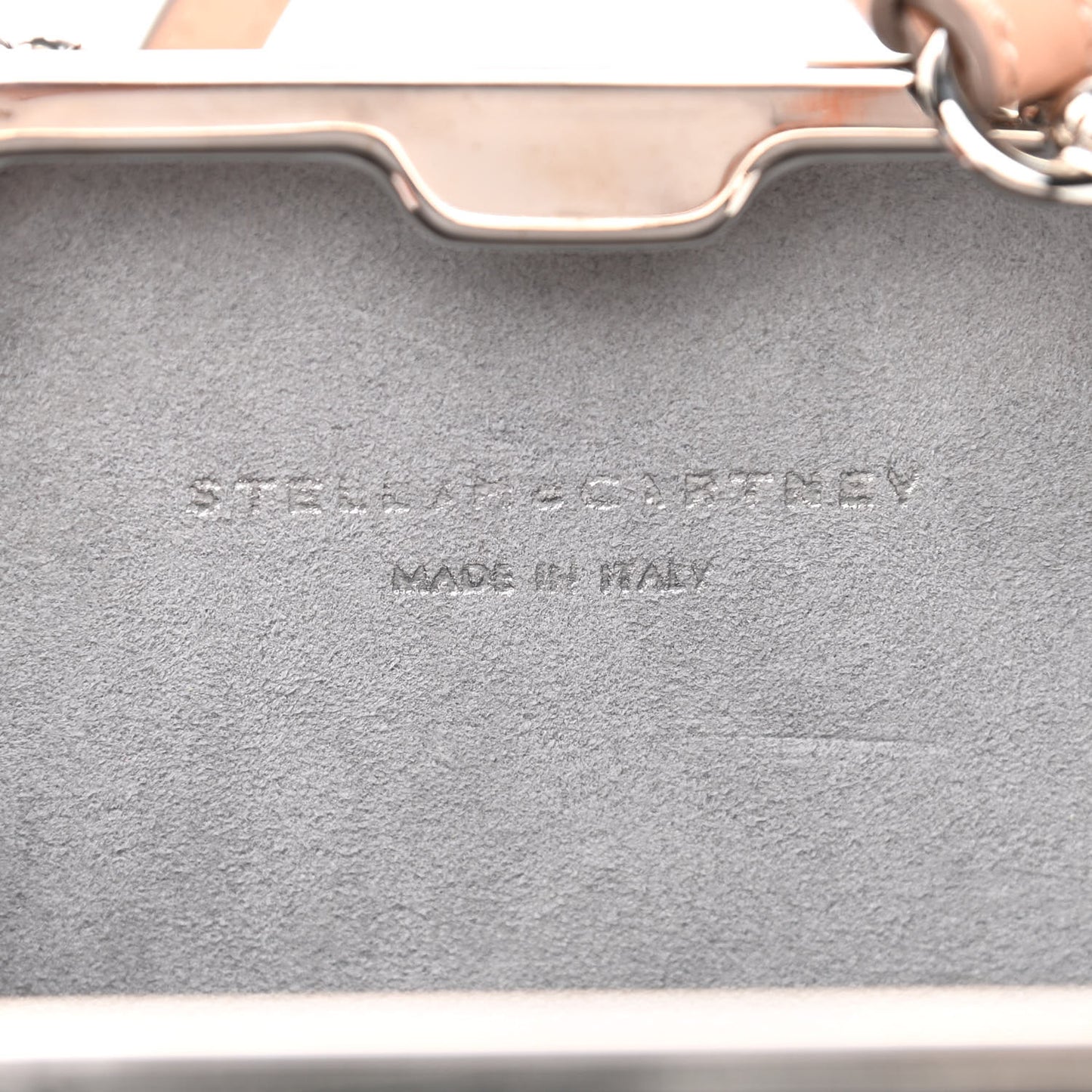Polished Brass Mini Baby Bella Mirrored Bag Silver