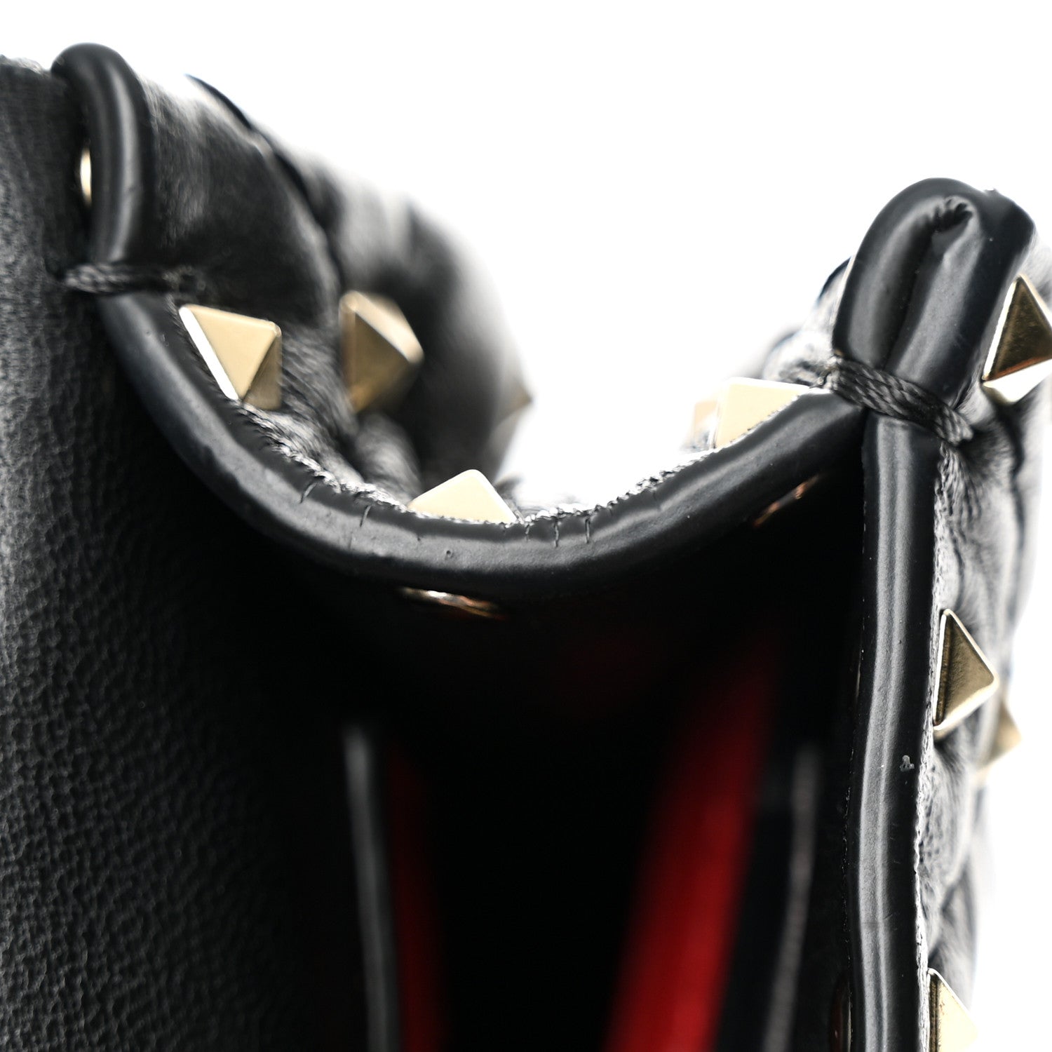 Valentino Garavani Lambskin Medium Rockstud Spike Shoulder Bag Black 10 of 11