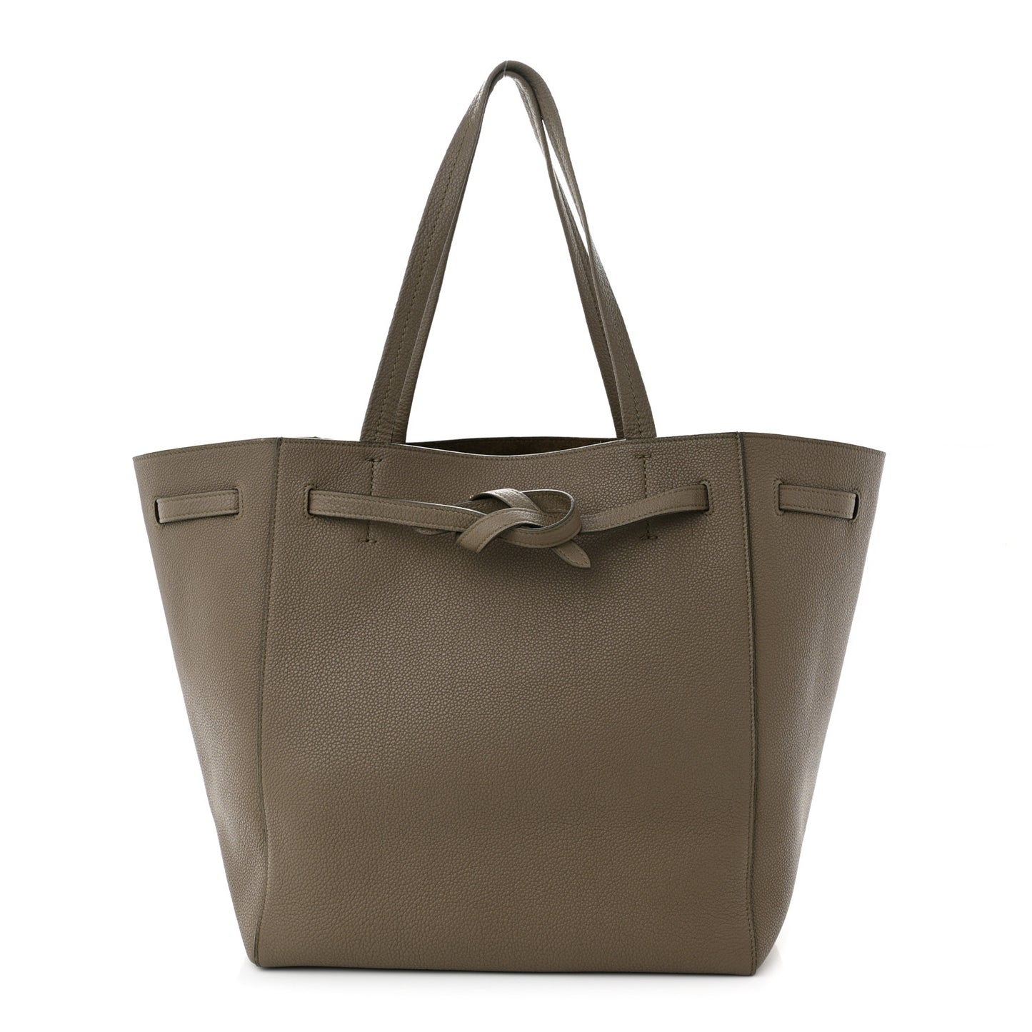 Soft Grained Calfskin Small Belt Cabas Phantom Taupe