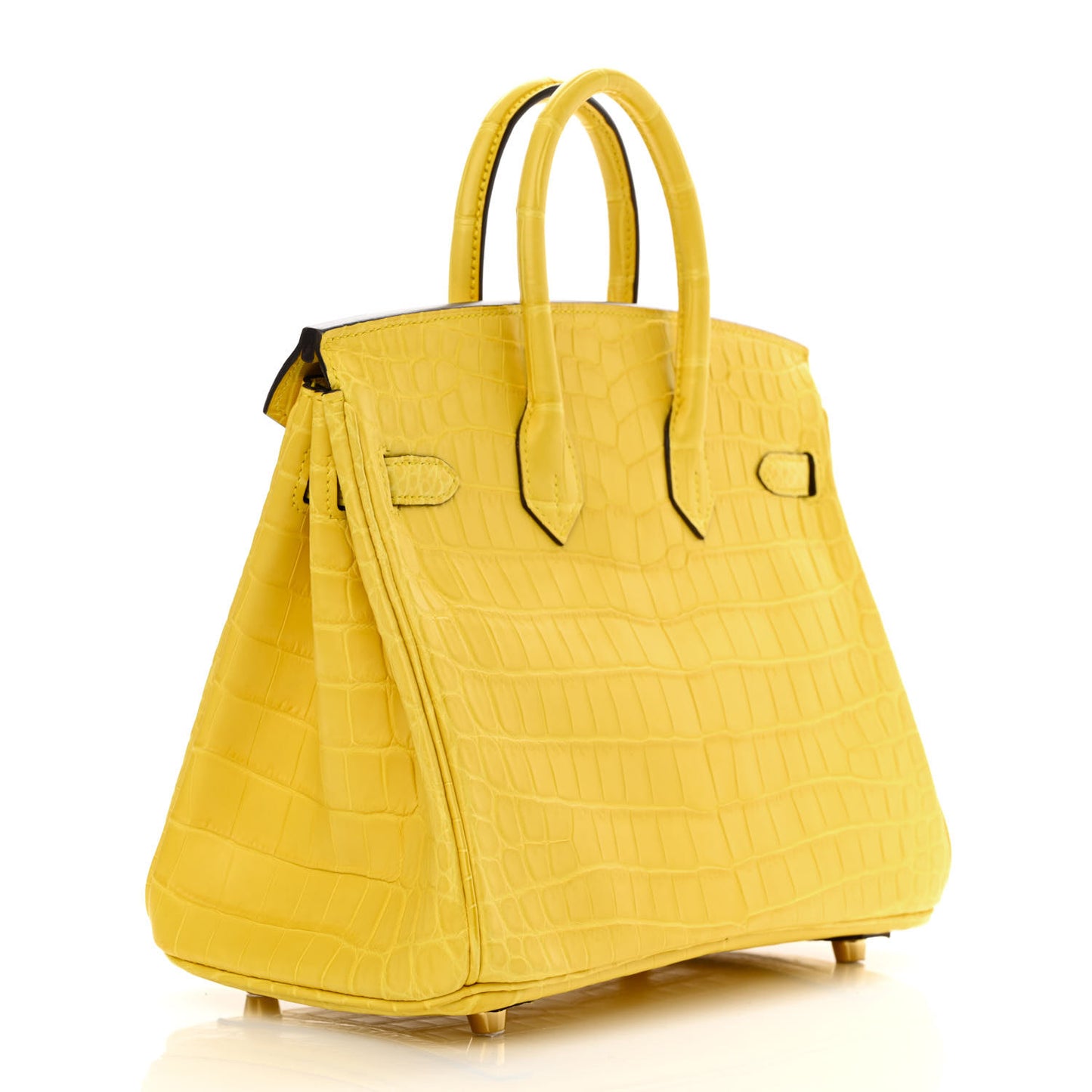 Matte Niloticus Crocodile Birkin 25 Mimosa