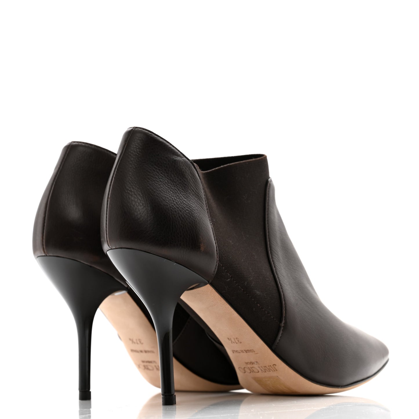 Calfskin Ankle Boots 37.5 Brown