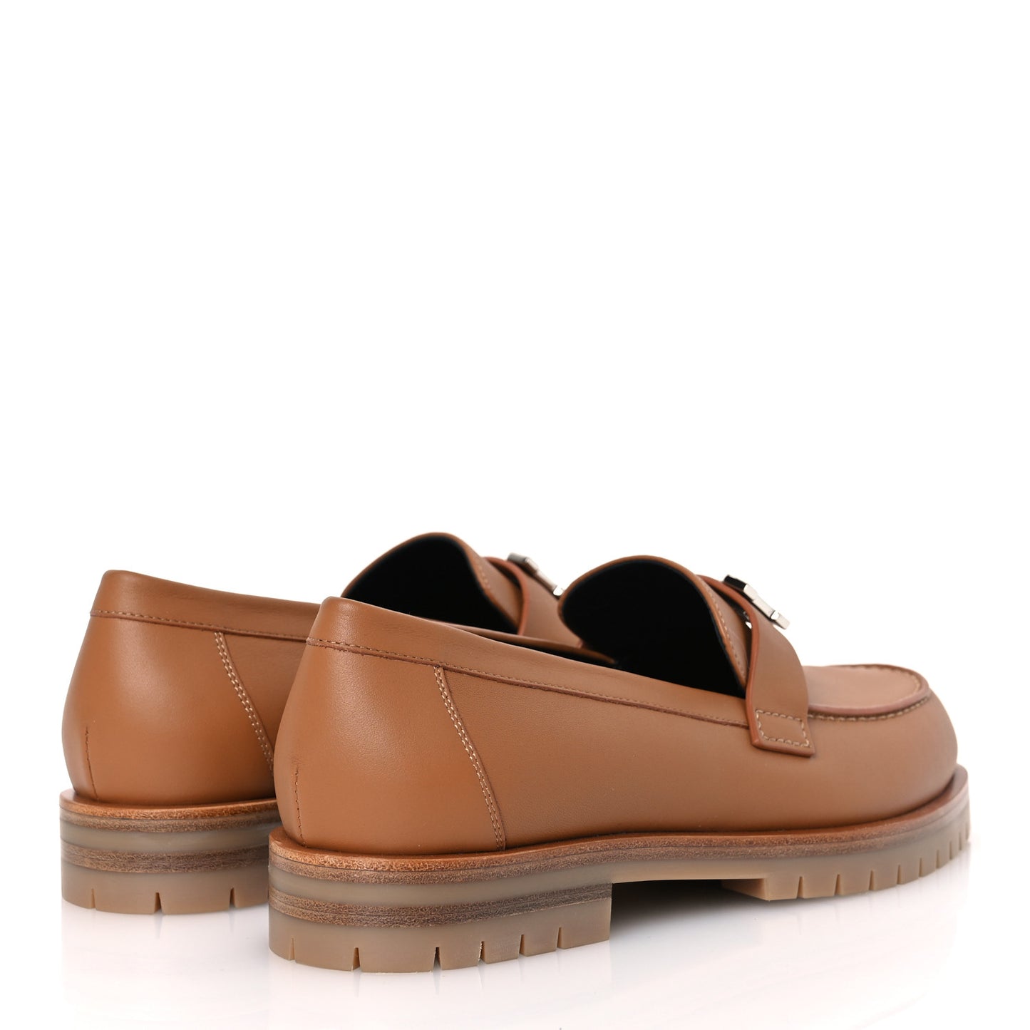 Calfskin Womens Faubourg Loafers 37 Naturel