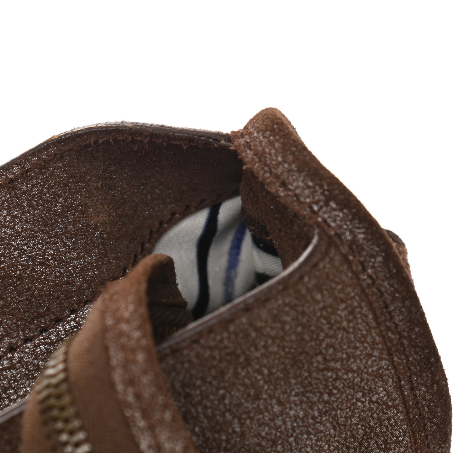 Metallic Craquele Calfskin Classic Hardware City Bronze