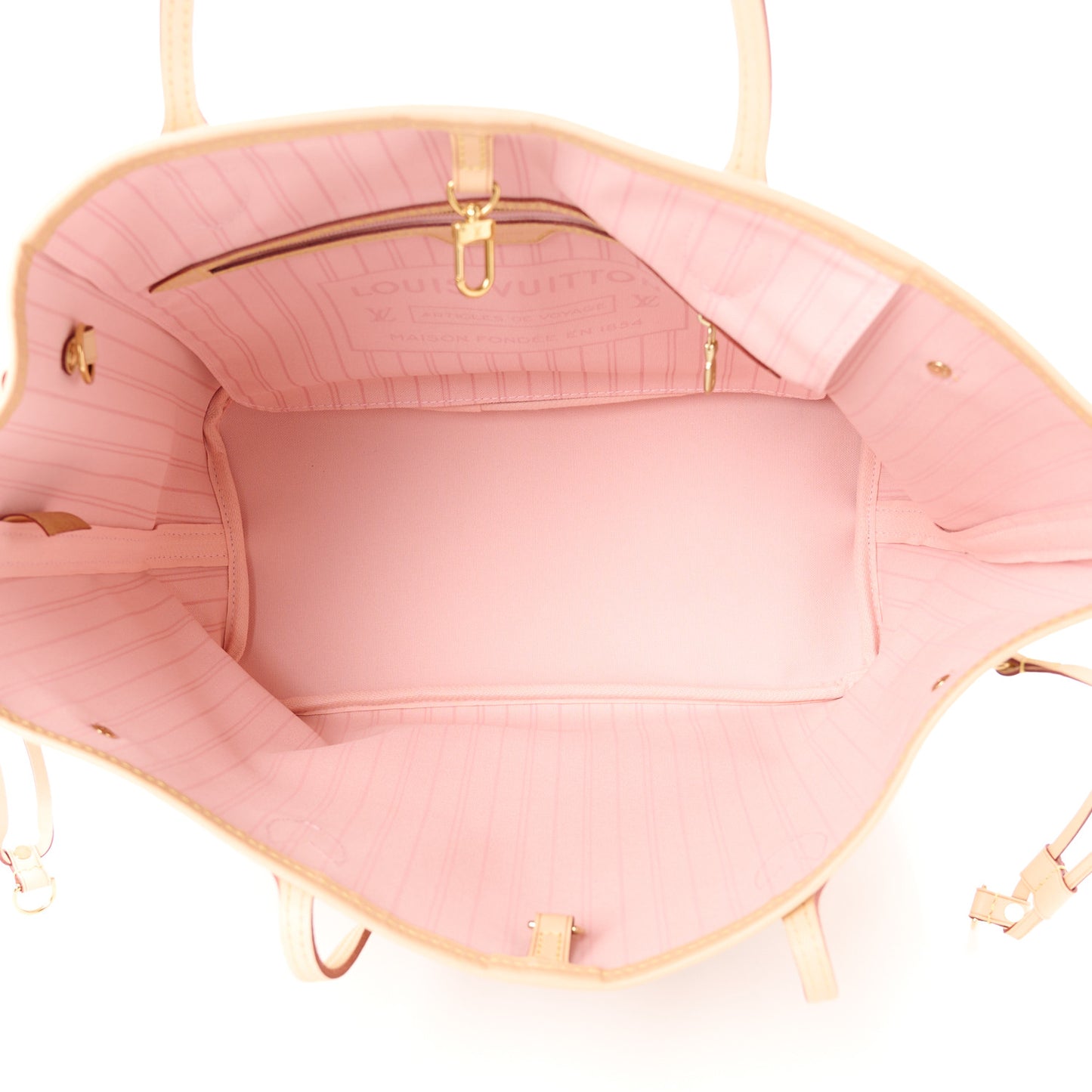 Damier Azur Neo Neverfull MM Rose Ballerine
