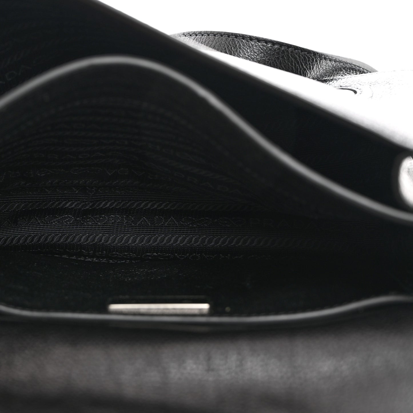 Glace Calf Shoulder Bag Black