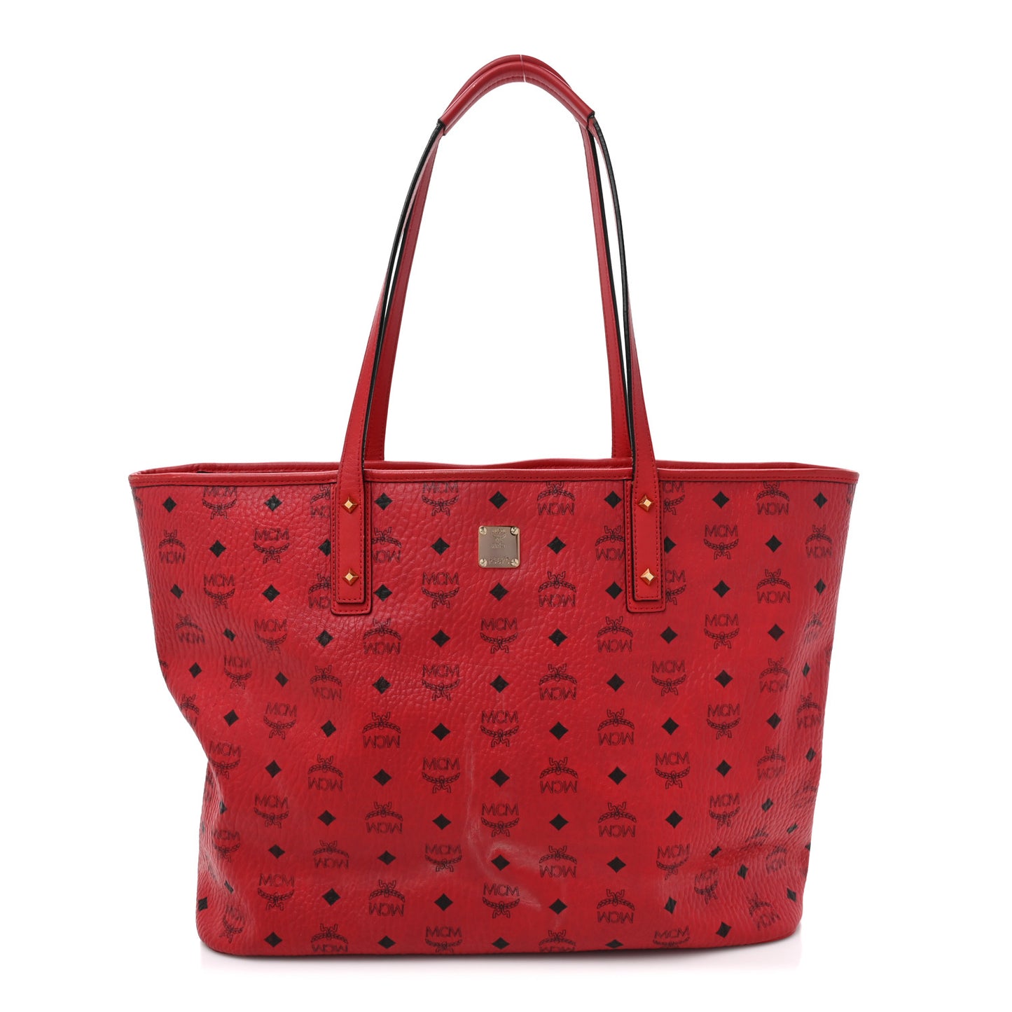 Visetos Large Anya Shopper Tote Ruby Red