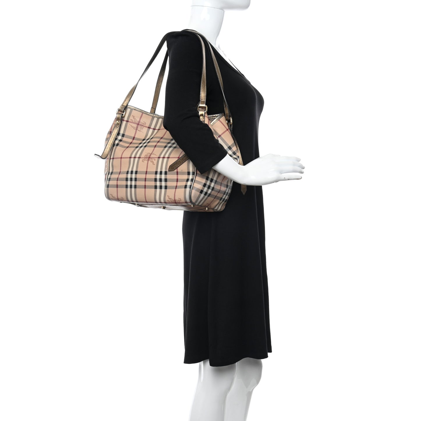 Haymarket Check Small Canterbury Tote Bronze