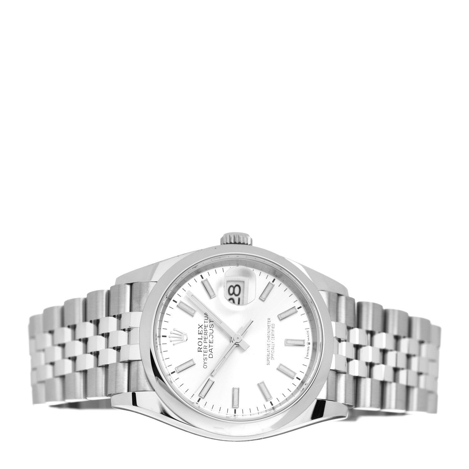 Rolex Stainless Steel 36mm Oyster Perpetual Datejust Watch Silver 126200 2 of 5
